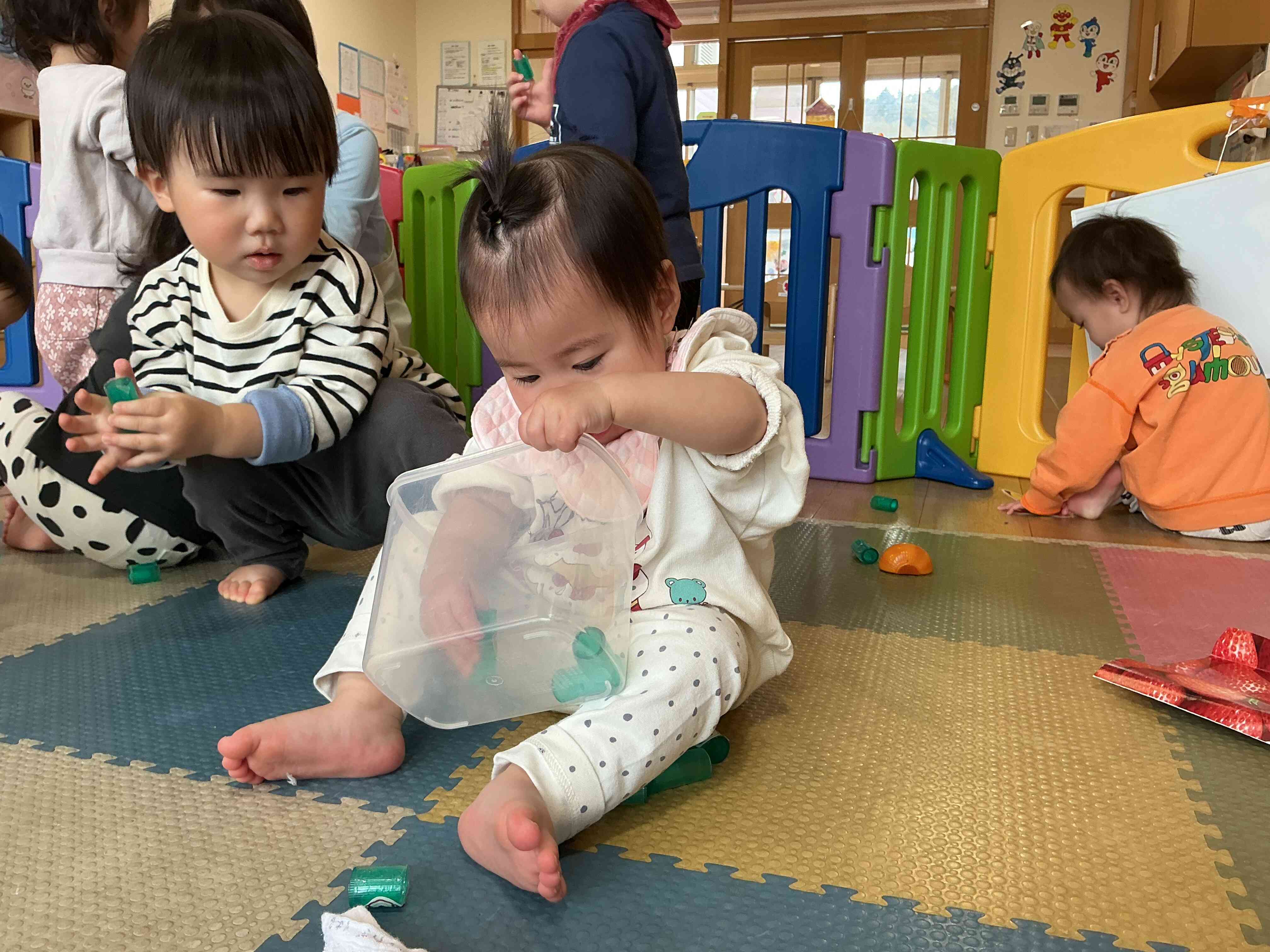 ポットン遊び楽しいな♪