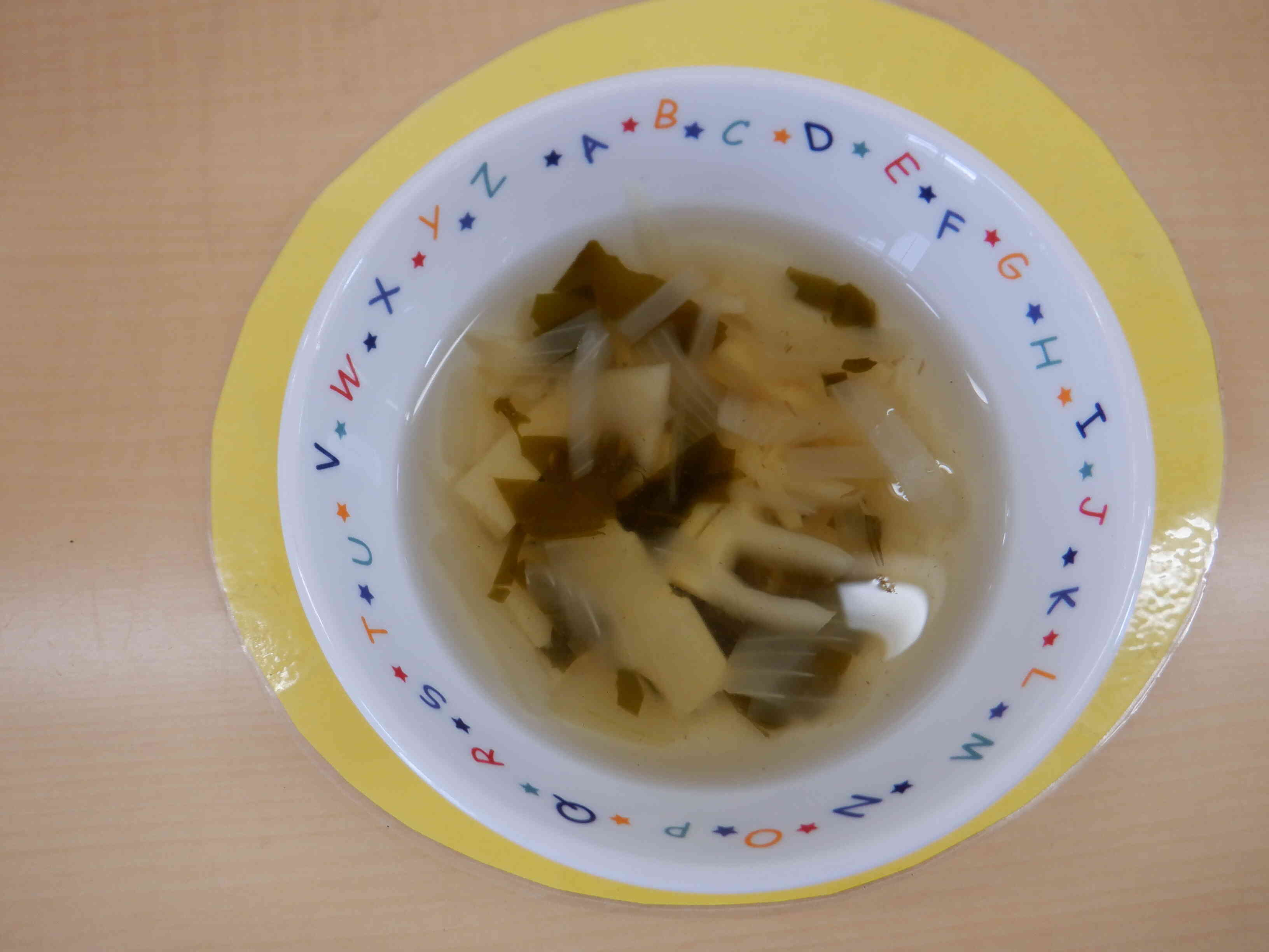 食育　若竹汁