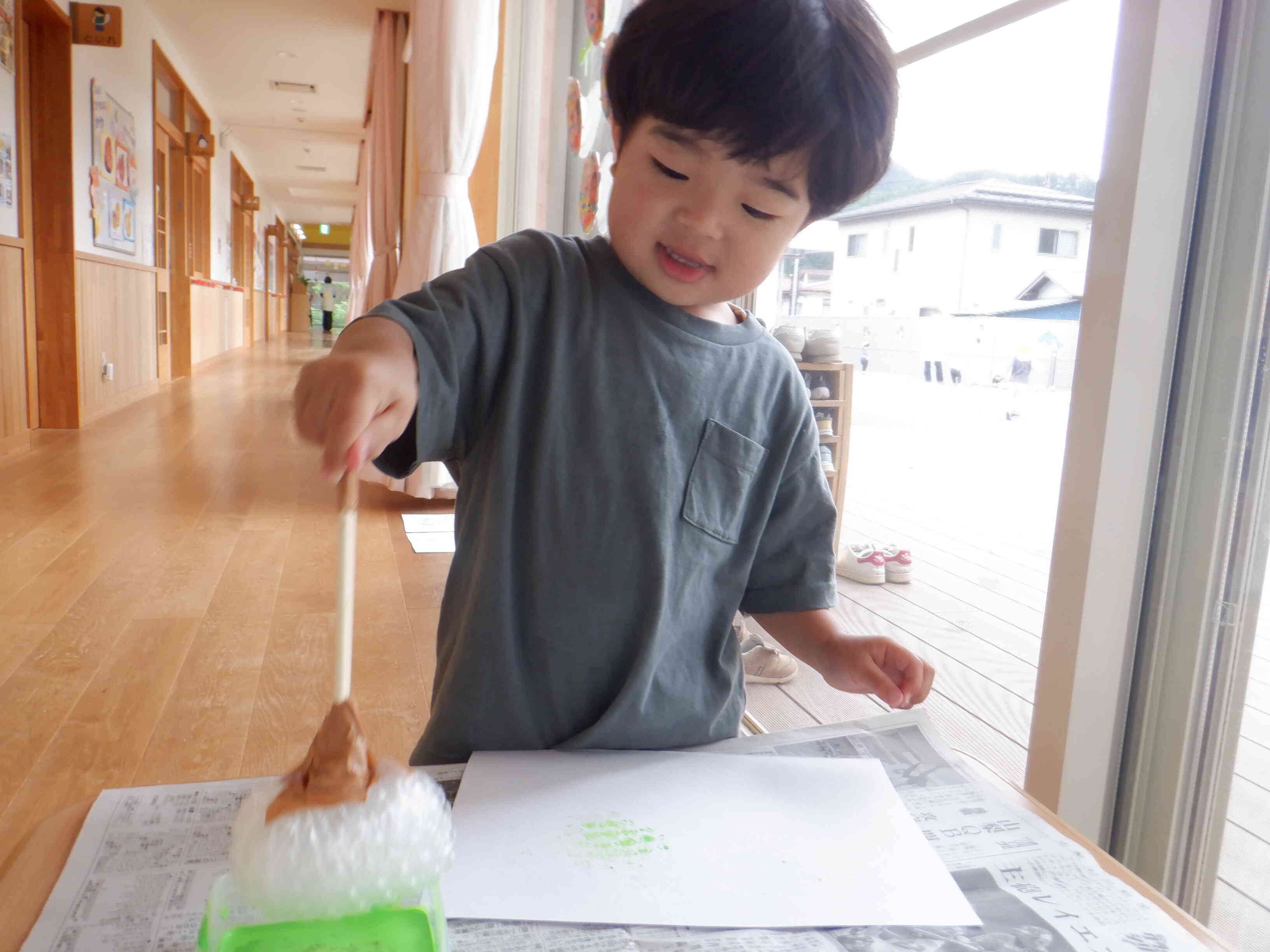 上手にできたかな？ぺんぎん２組（２歳児）