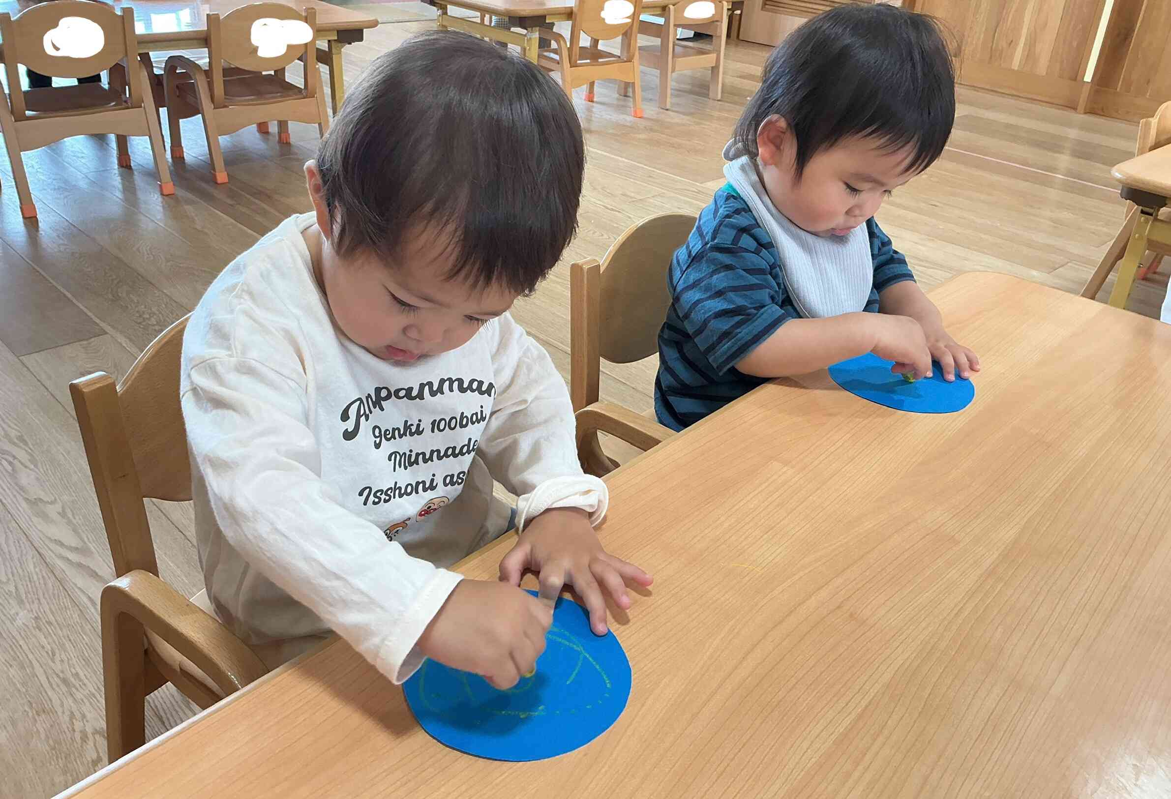 七夕製作をしました！　あひる２組（１歳児）
