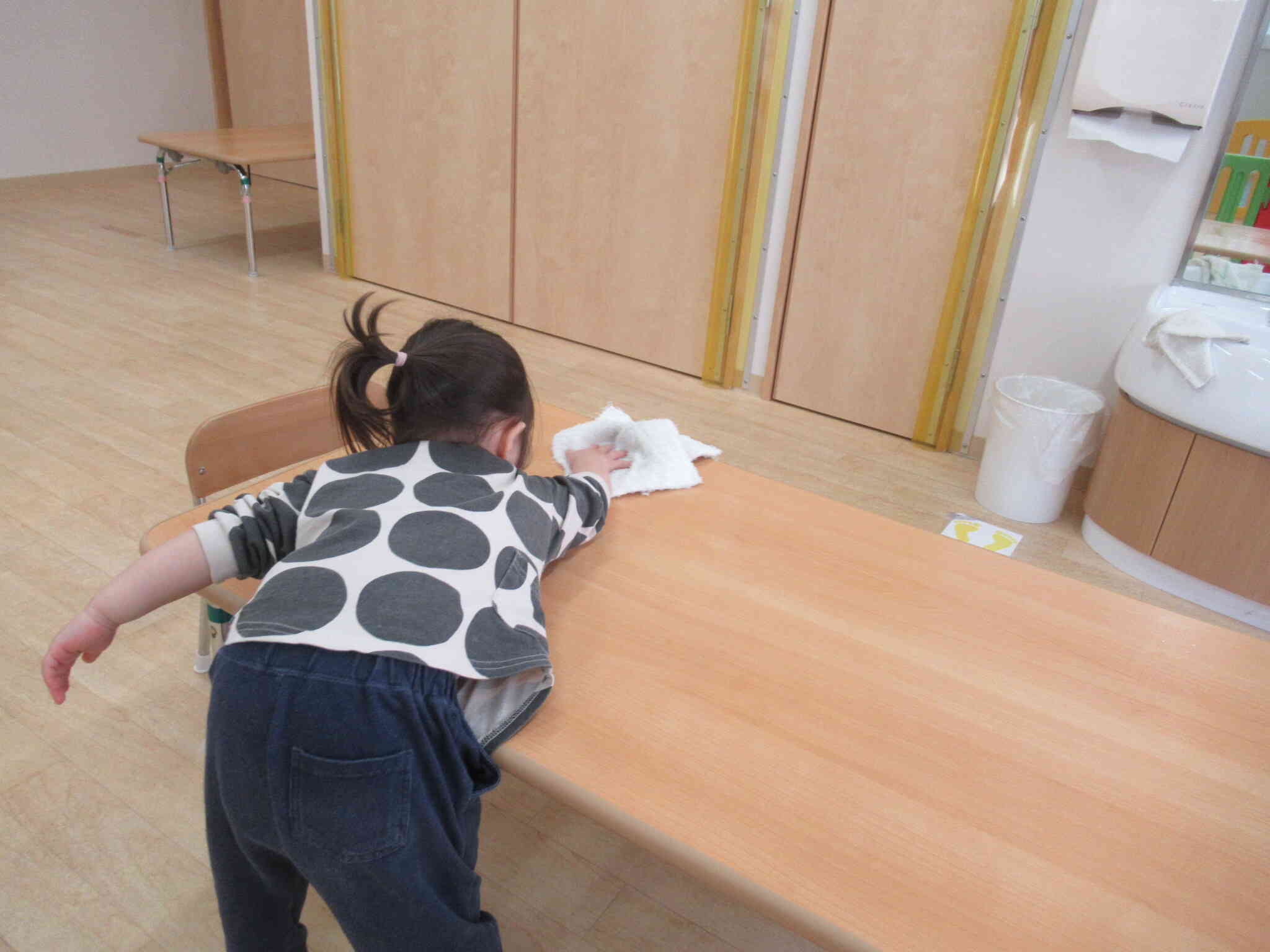 お手伝いしてくれたよ！