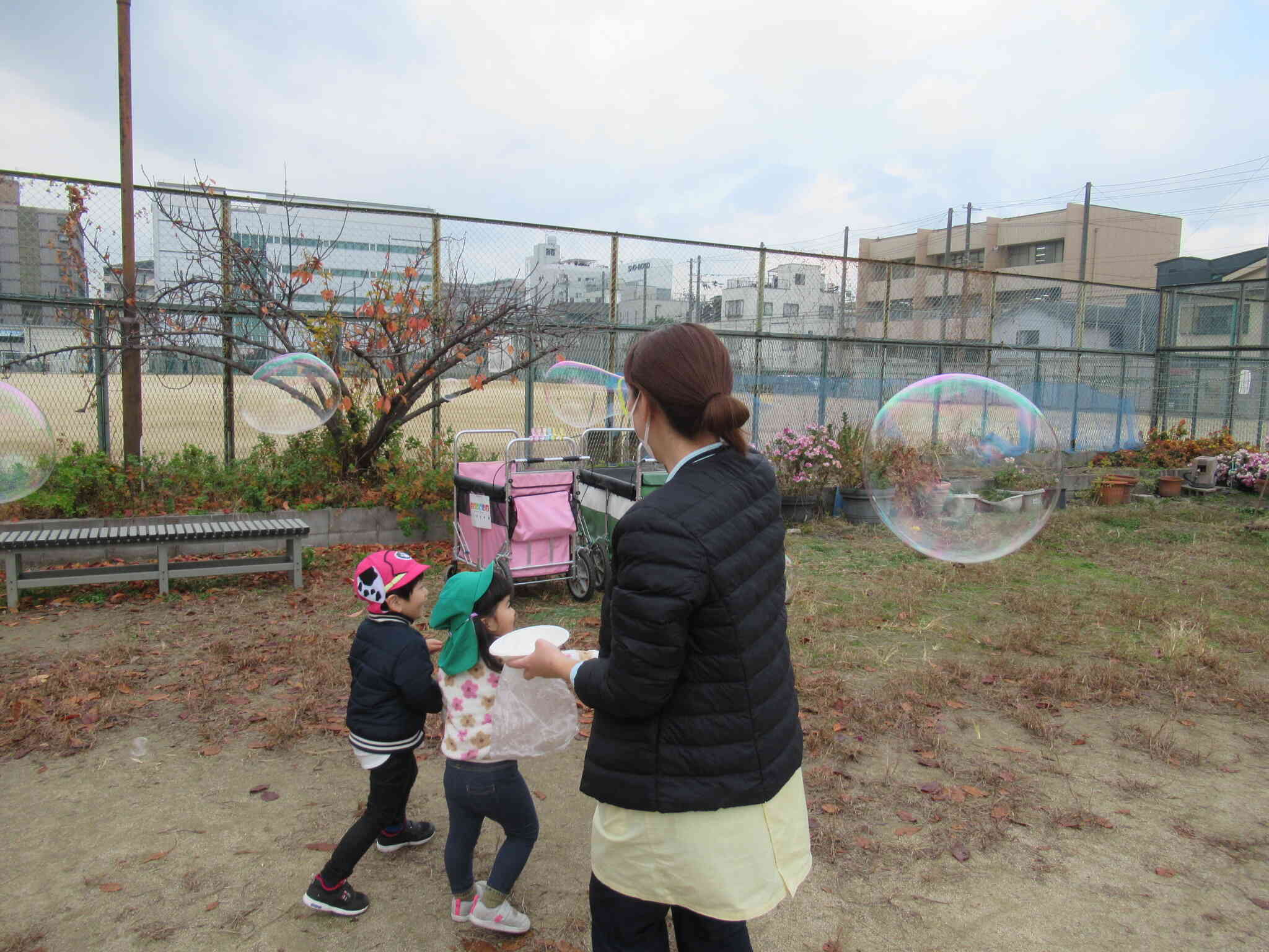 おっきなシャボン玉！