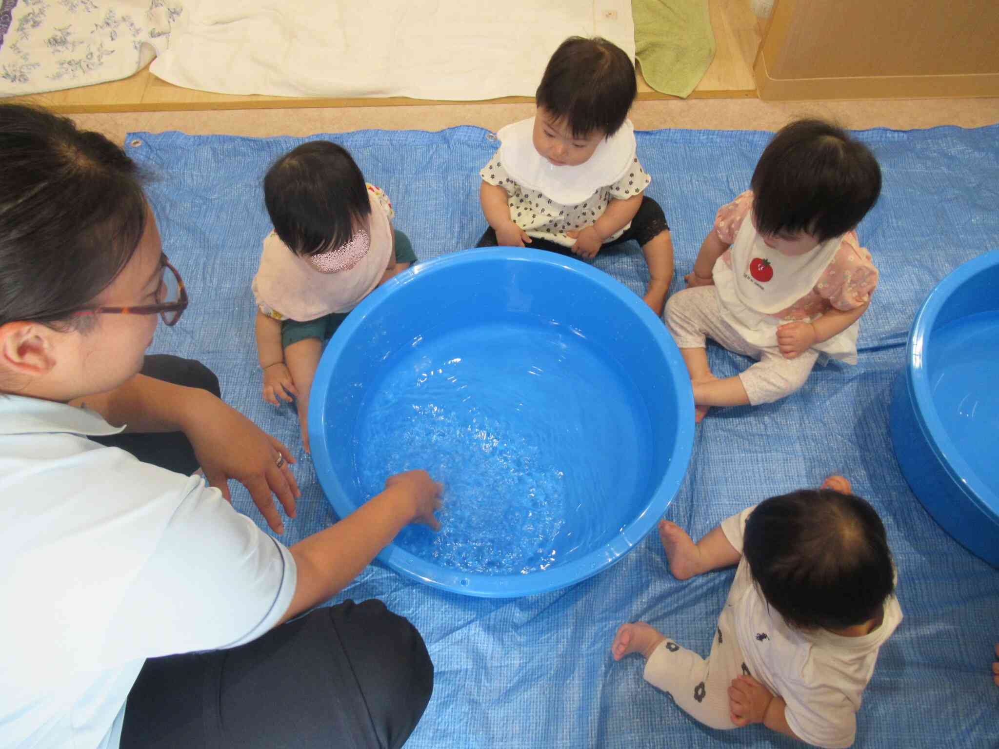 初めての水遊び♪