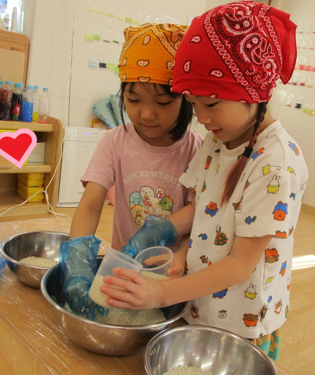 ９月の食育の様子１日目(５歳児)
