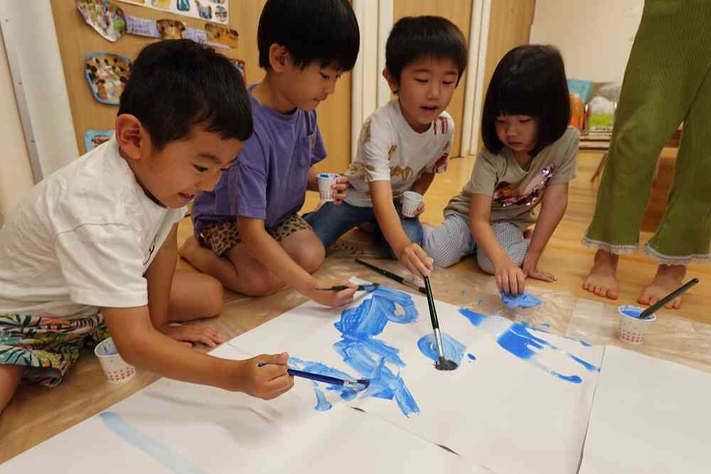 7月の壁面（5歳児きりん組）