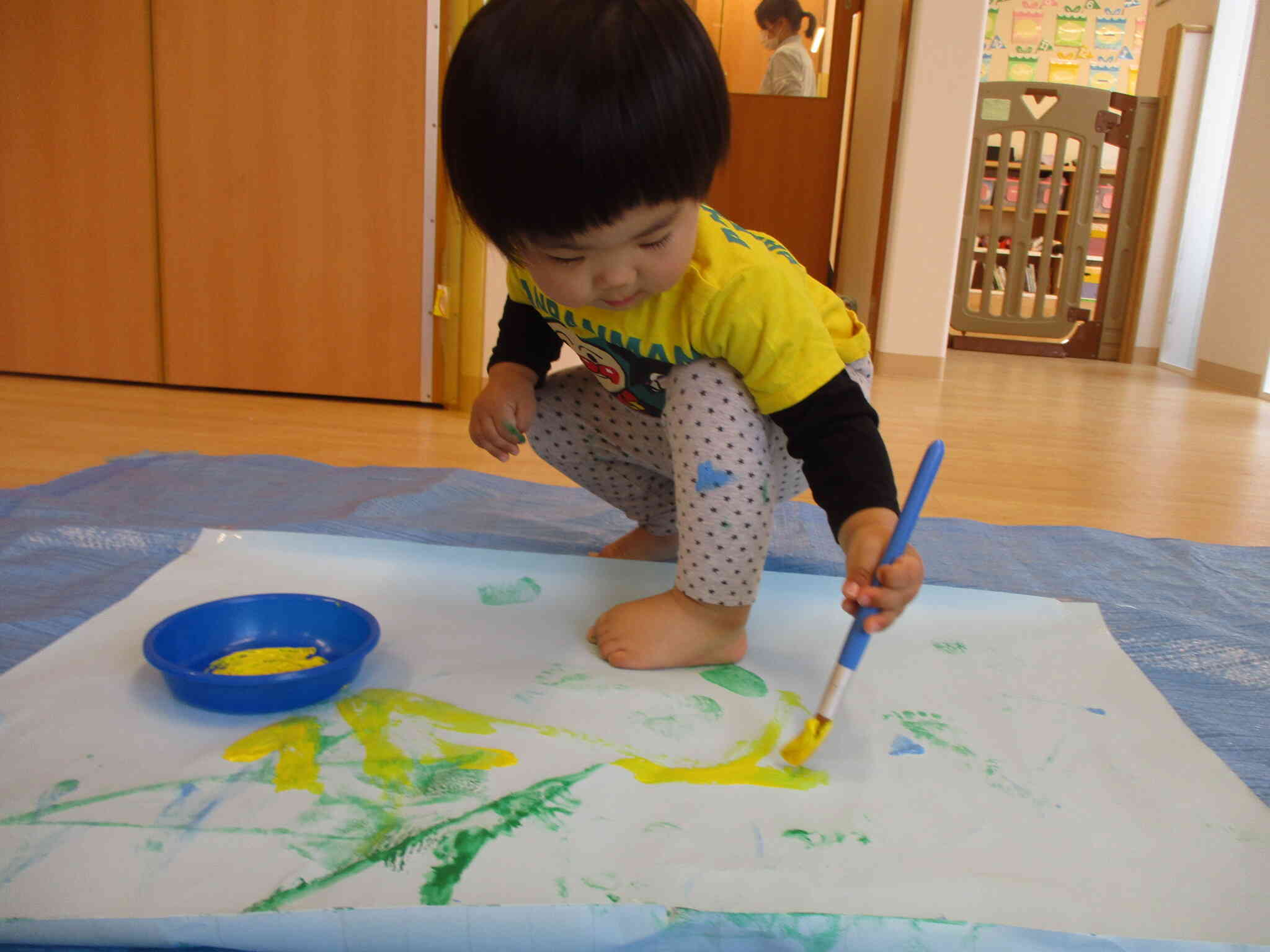 絵の具遊びっておもしろい！
