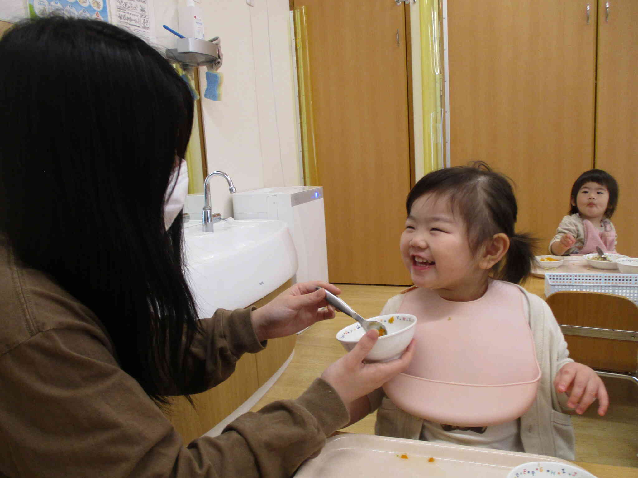 美味しい給食をいただきます！！
