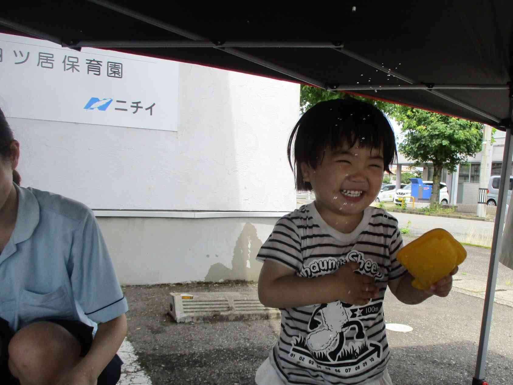 水遊び大好き!