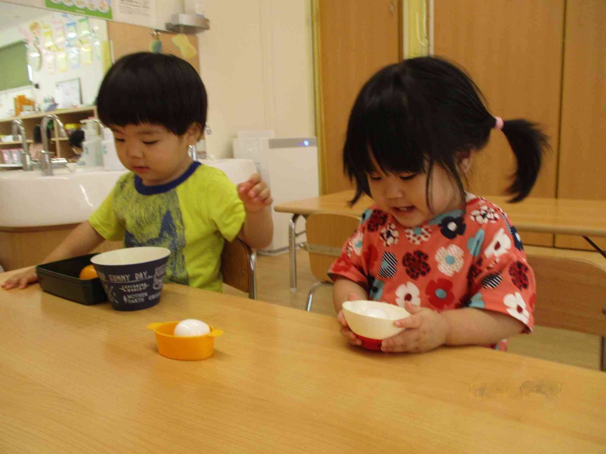 もぐもぐ、おいしいね！