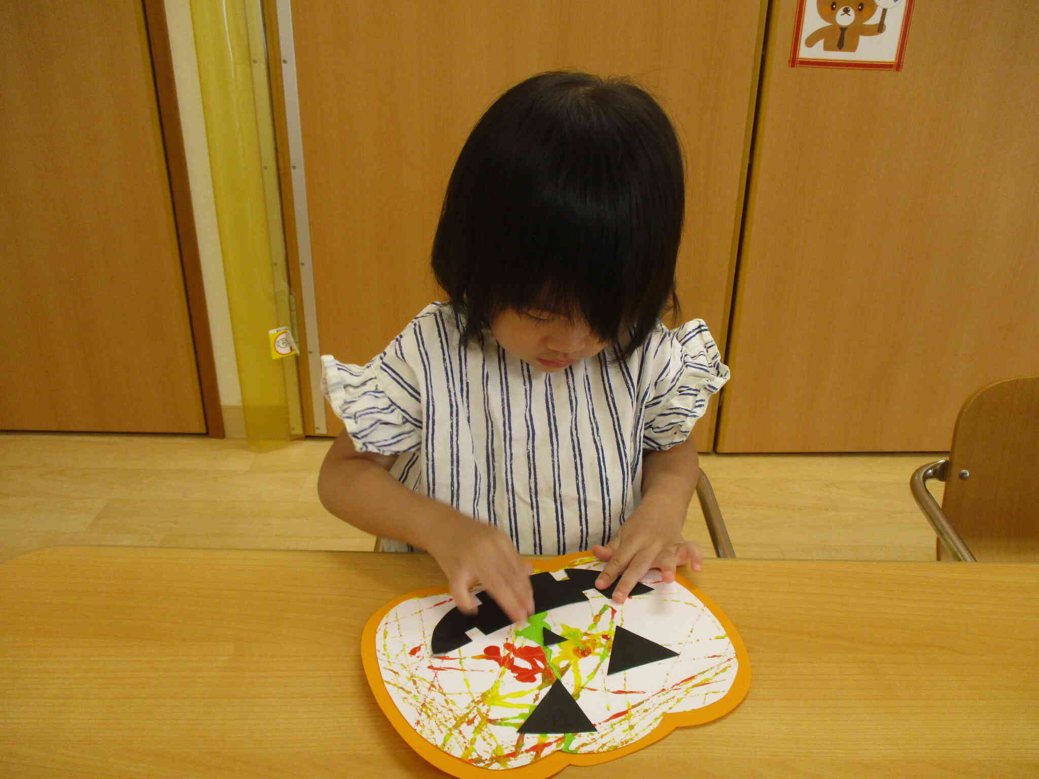 お顔を作っていくよ