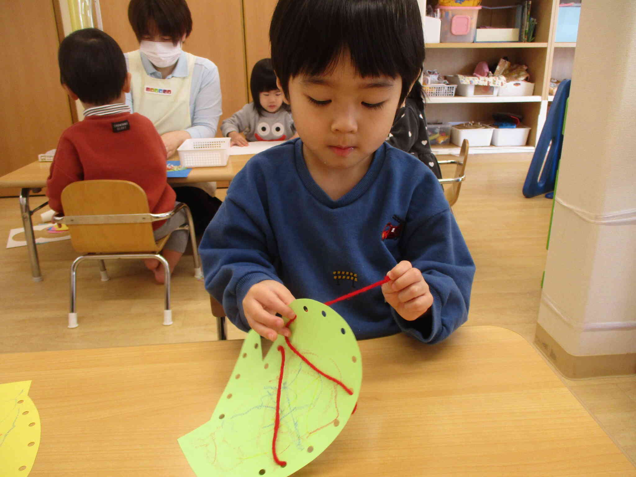 紐通しに初挑戦