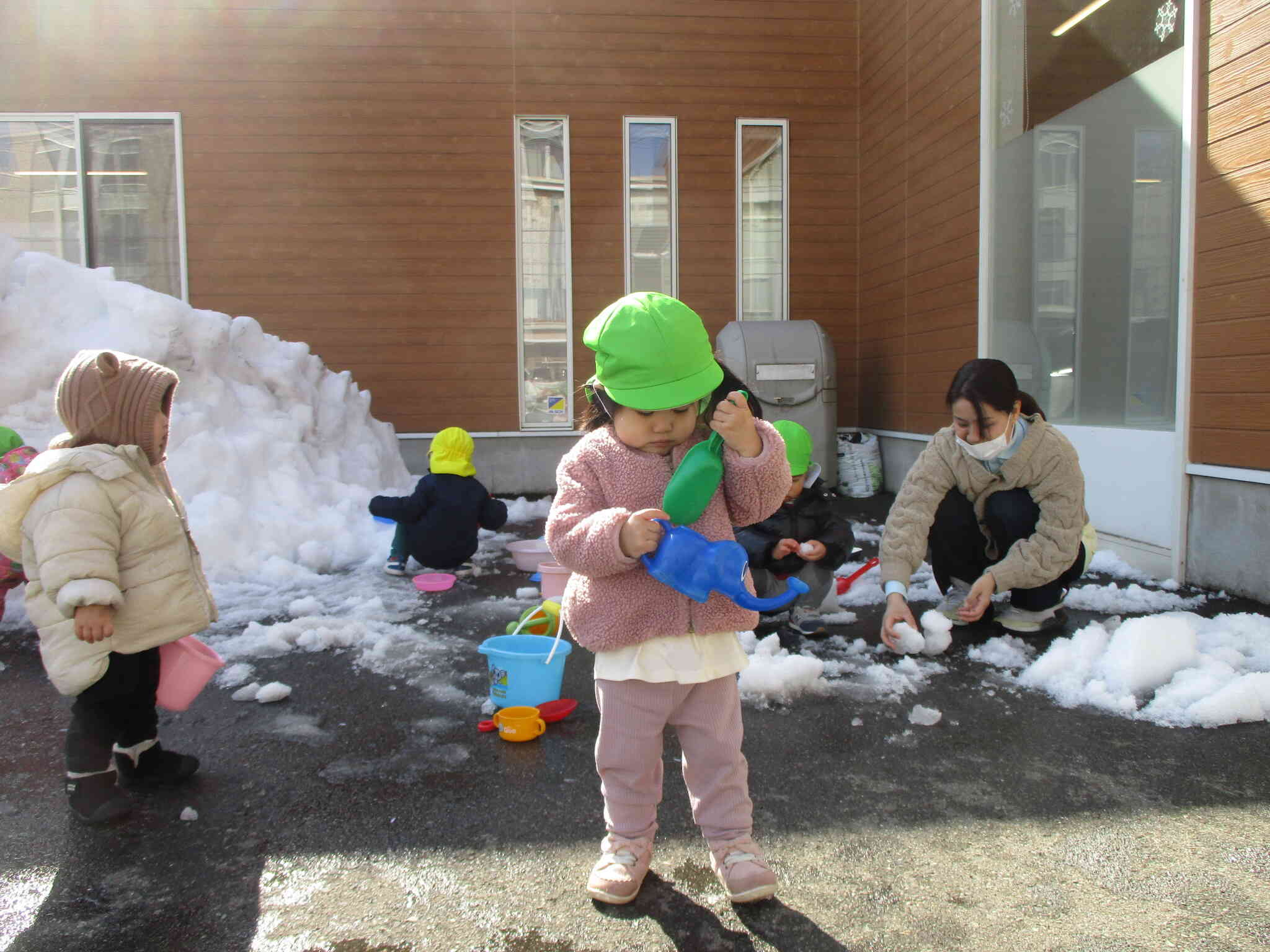 雪遊びをしたよ！（土曜保育）