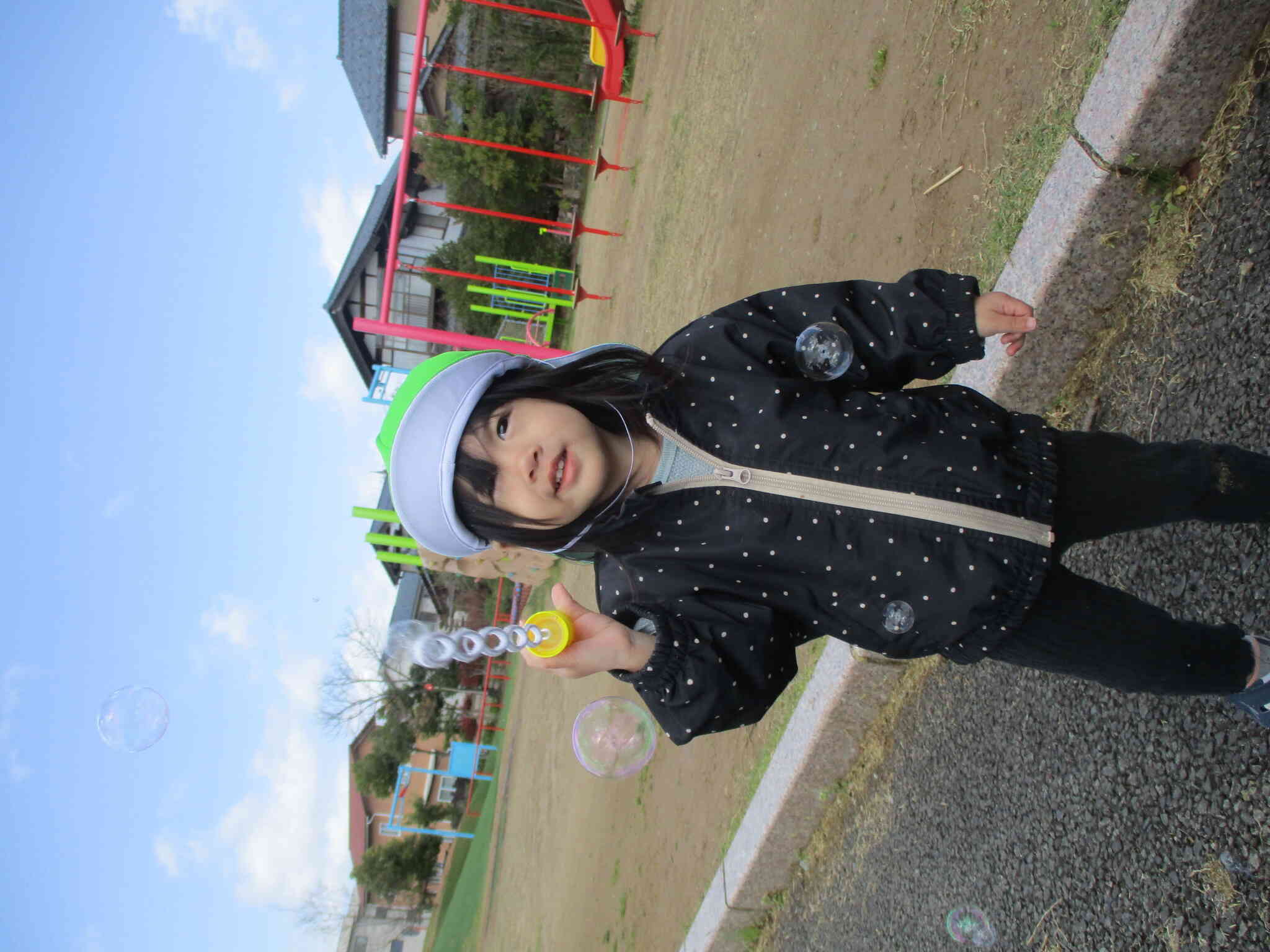 しゃぼん玉と〜ばそ❣️