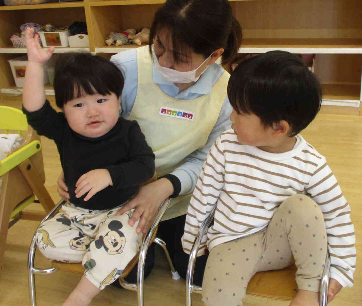 在園児のお友だちもとっても上手にお返事できました♪