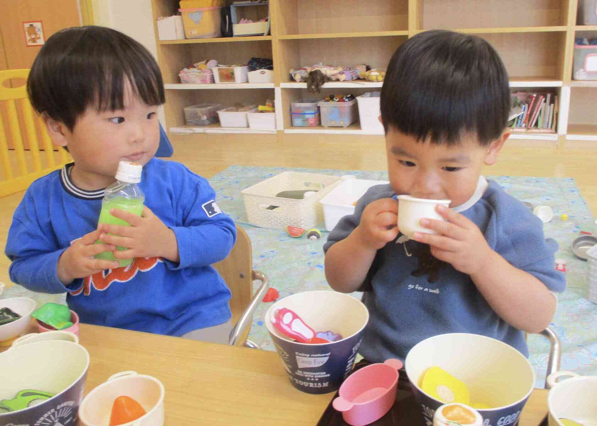 おままごと遊びをしたよ