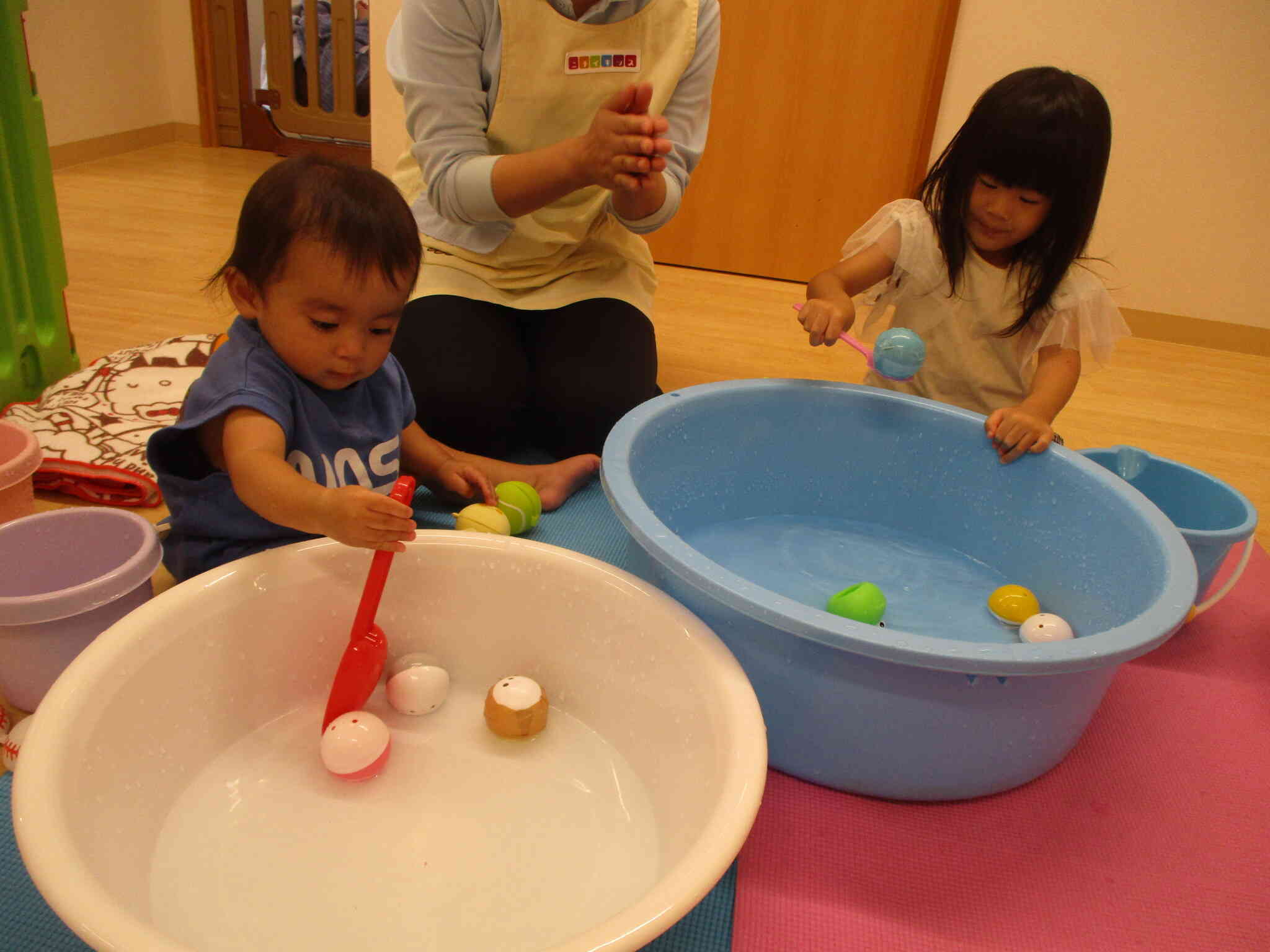 水あそび楽しいね！