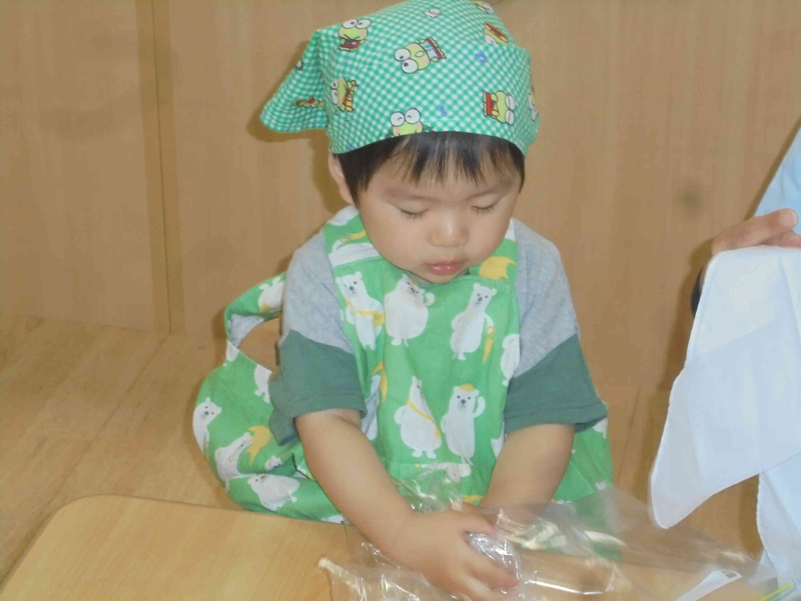 準備をお手伝いしてくれました