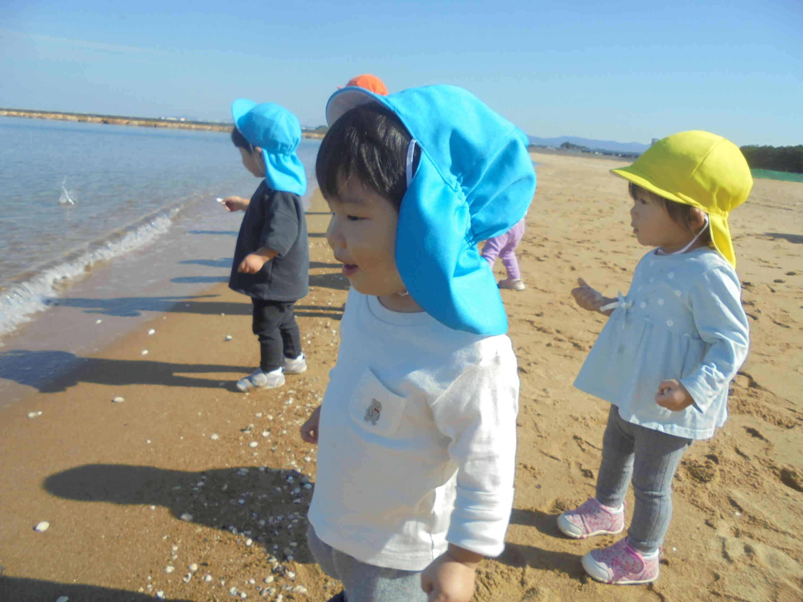 お散歩～海は広いな♪～