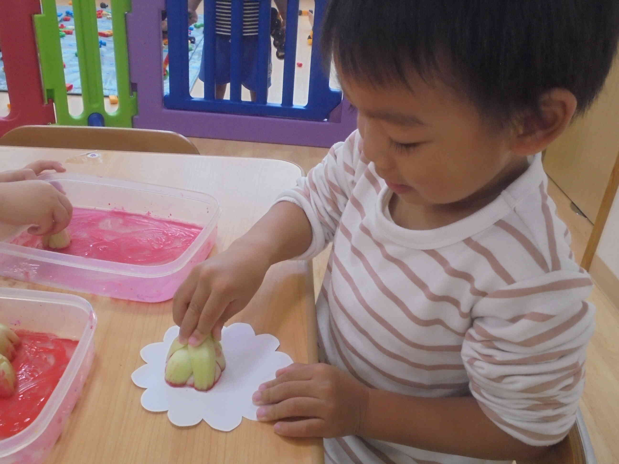 野菜のスタンプ