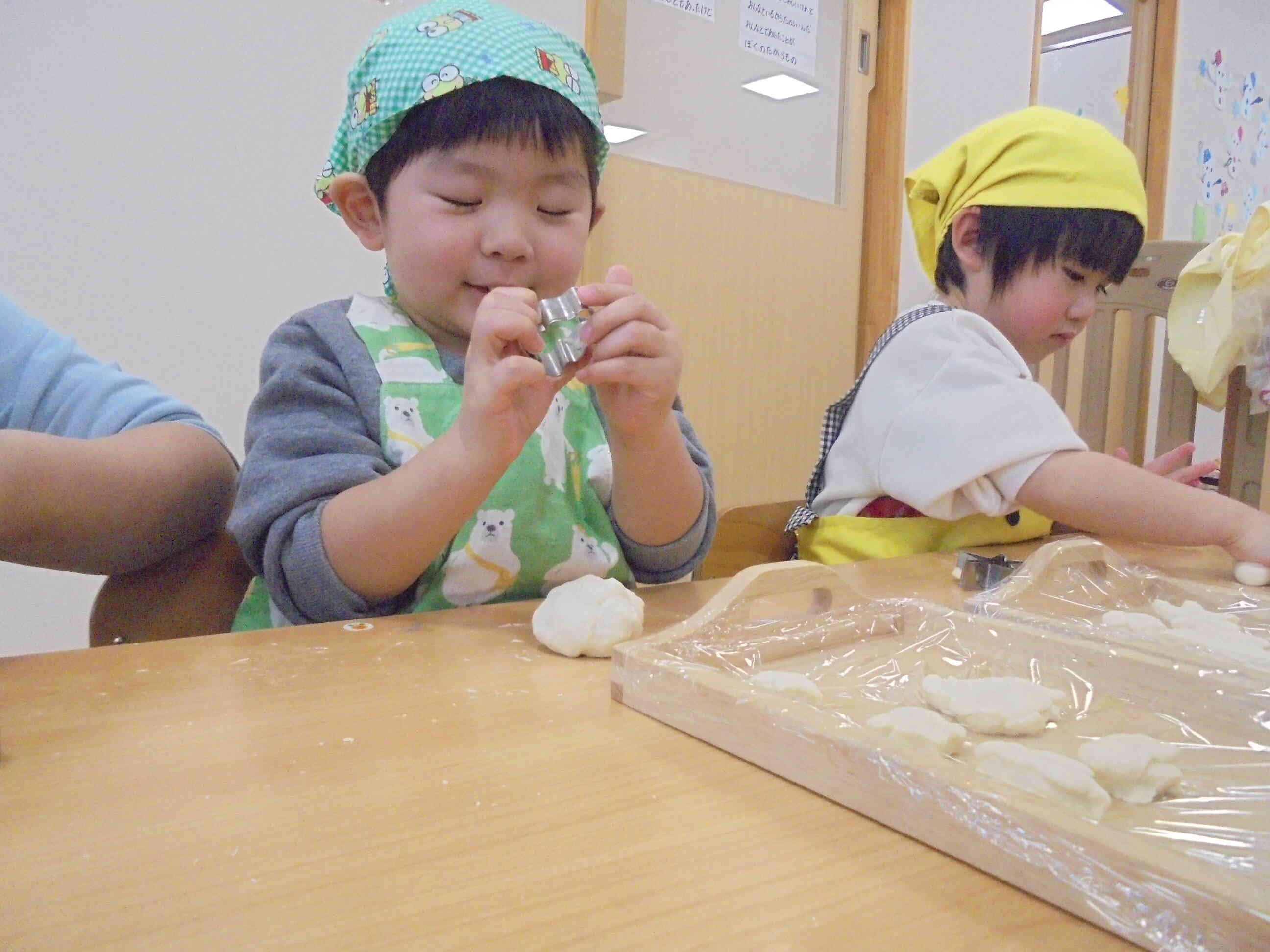 どんな形のクッキーができるかな！