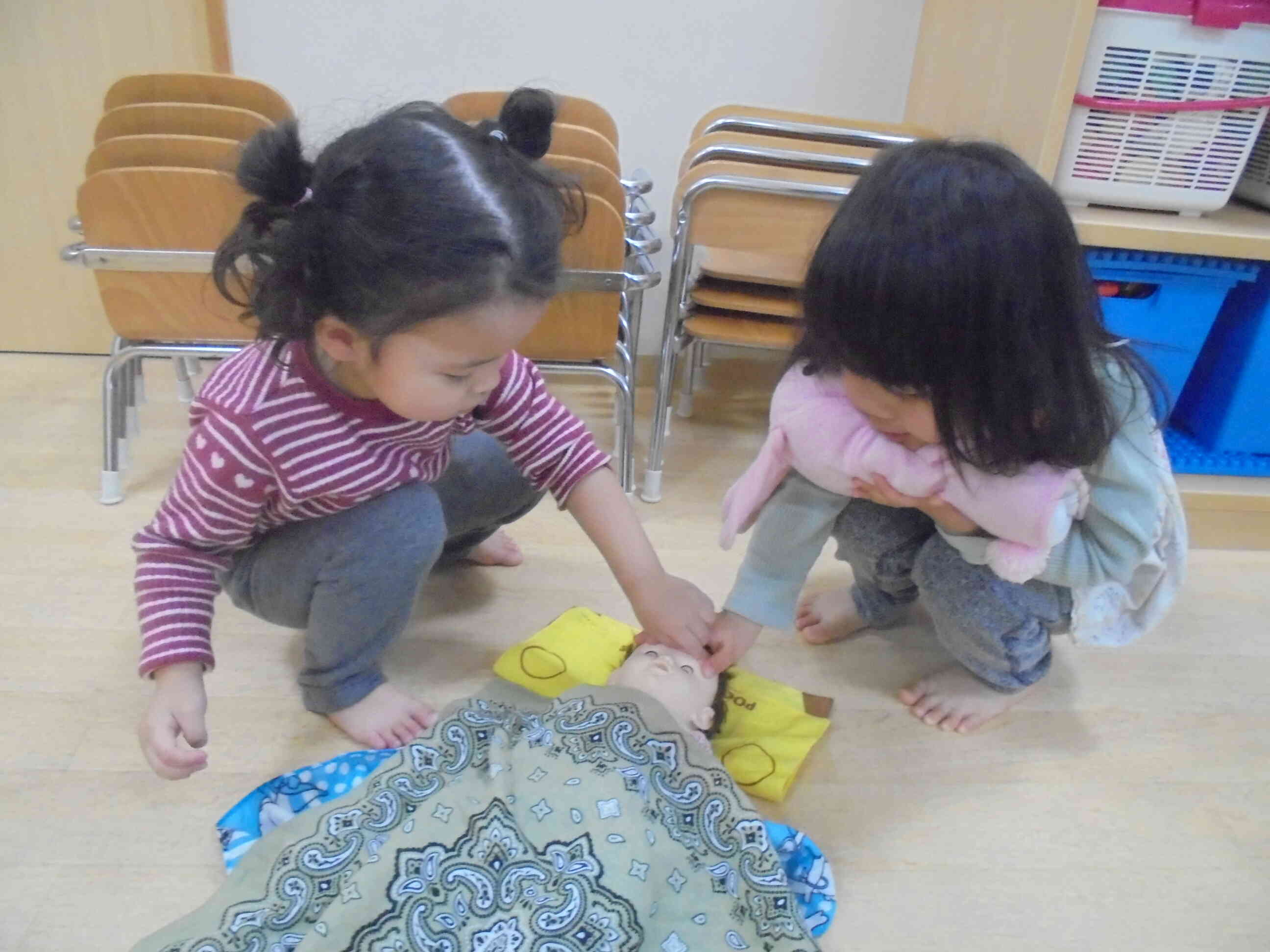 あれ？ぽぽちゃんお熱があるのかな？