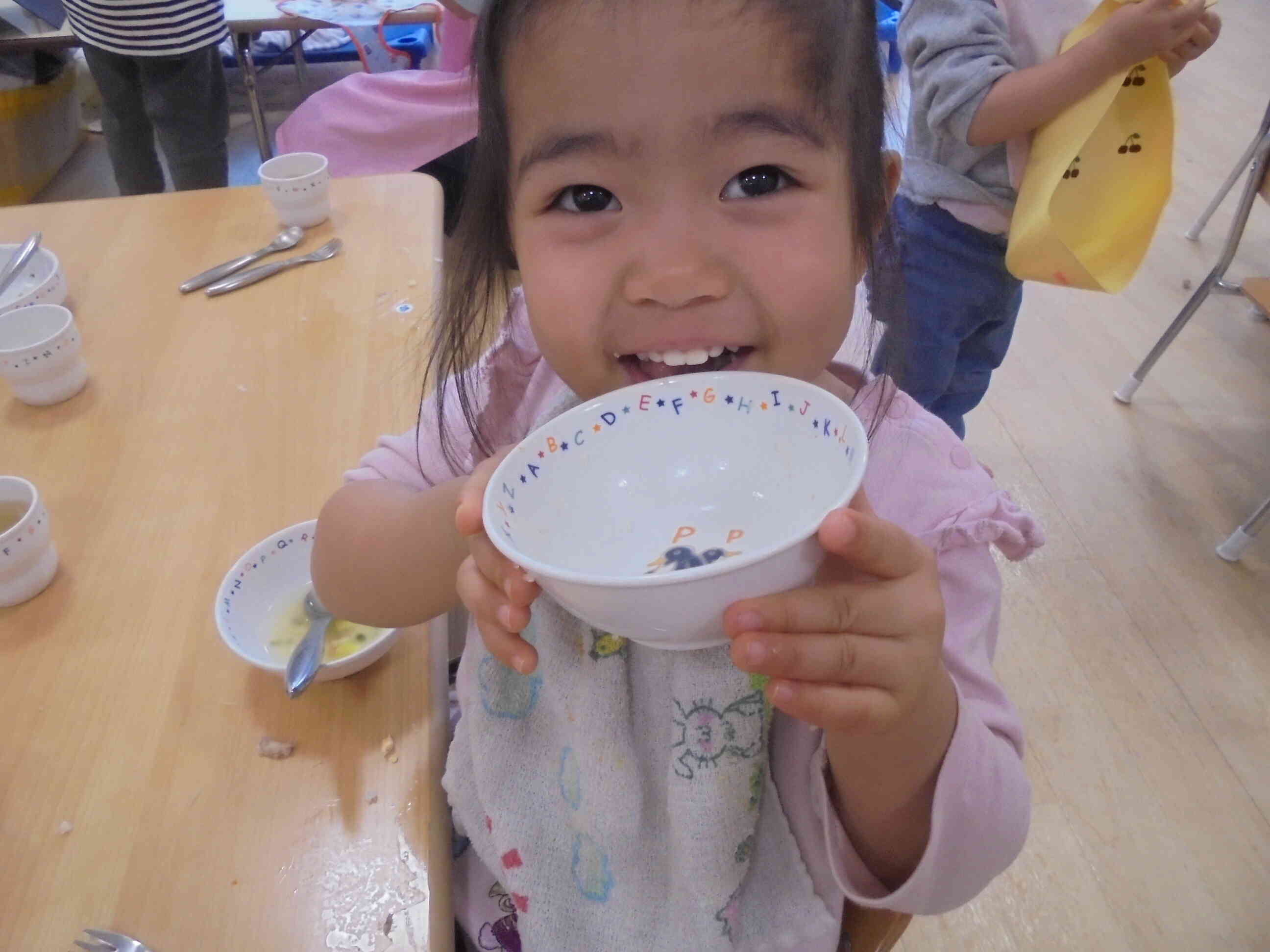 きれいに食べたよの合言葉「ピッカリン！」