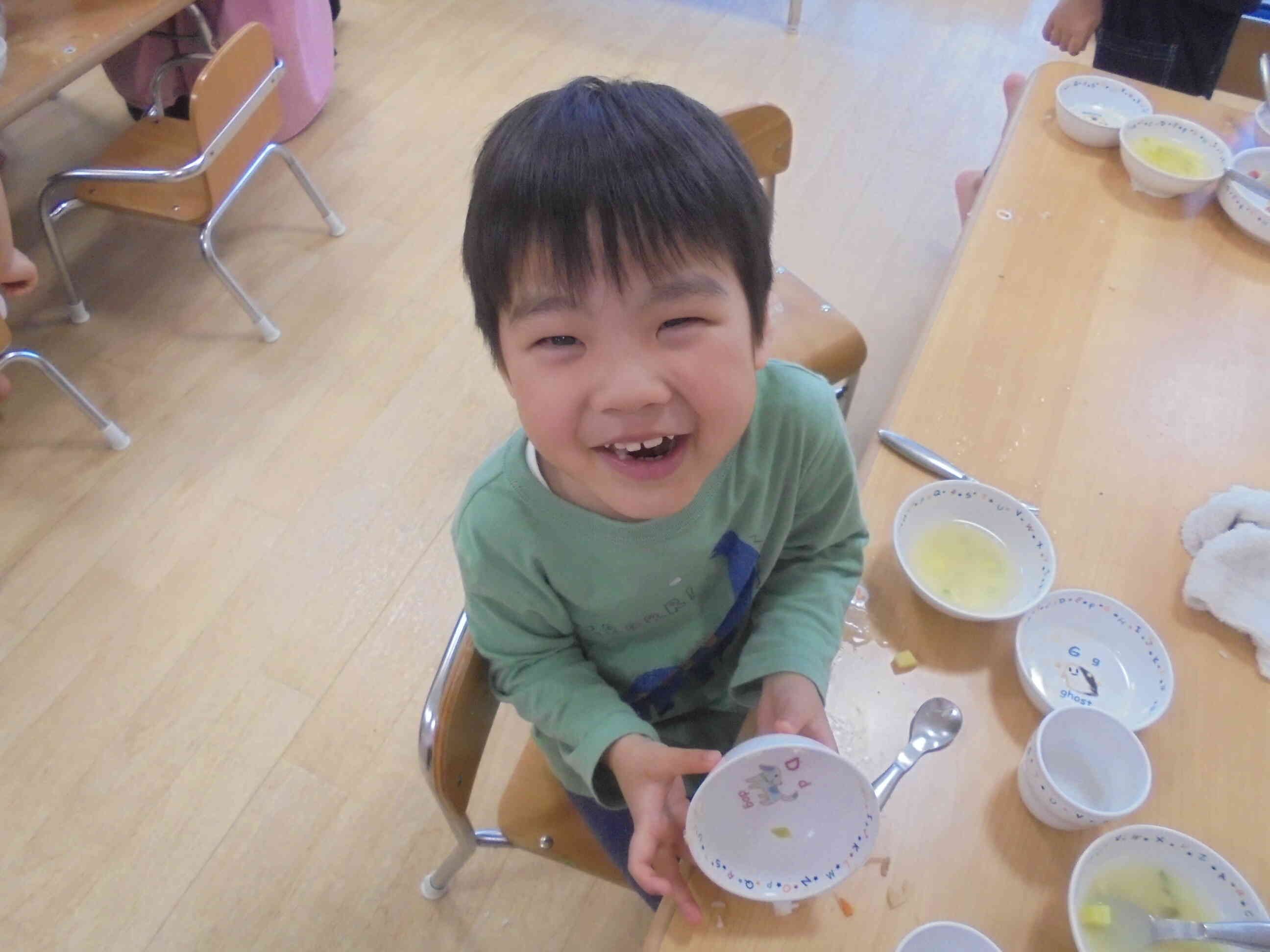 ぼくも沢山食べられるようになったよ！