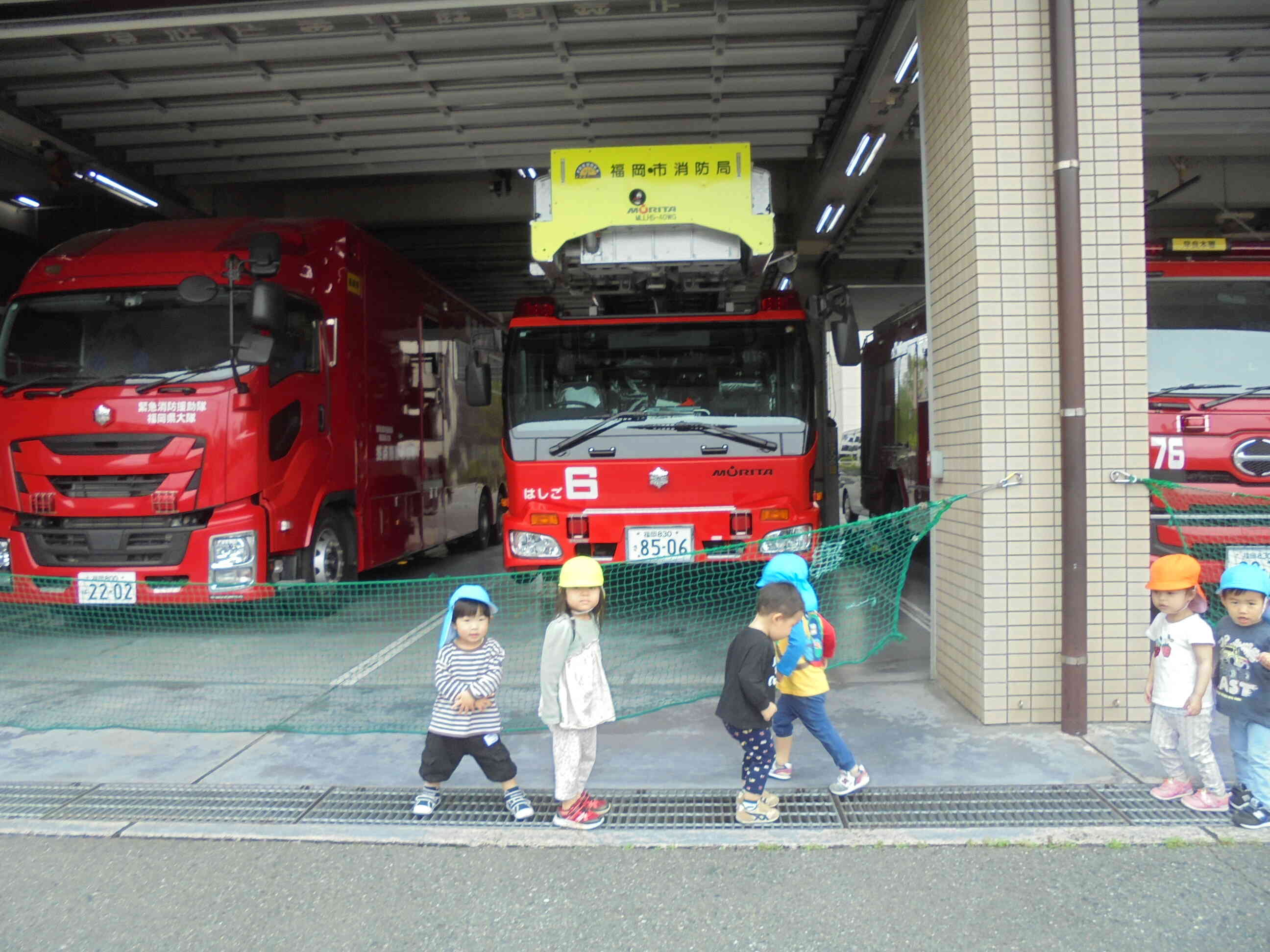 どの消防車もカッコいいね！