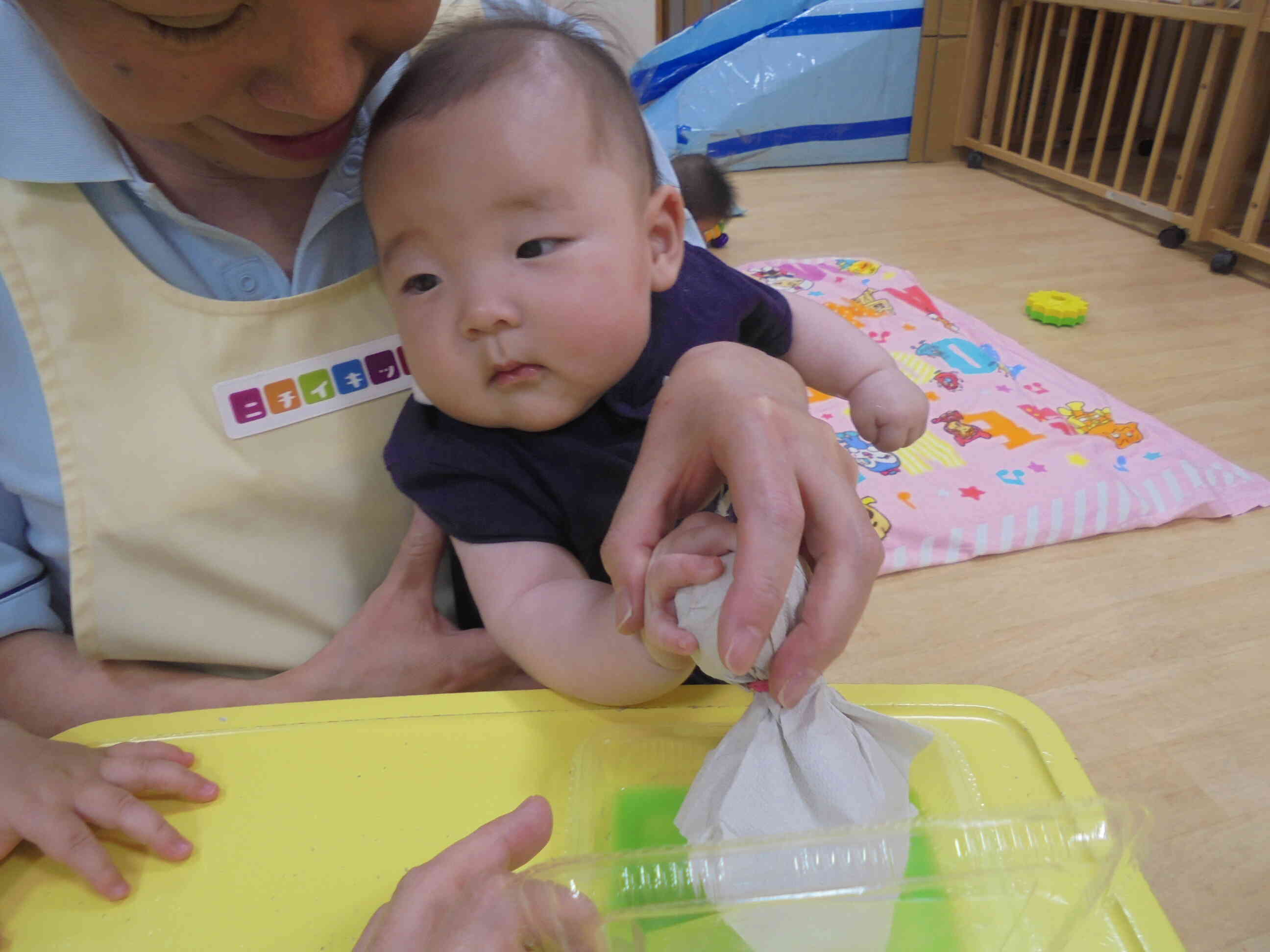 握るのが上手だね！