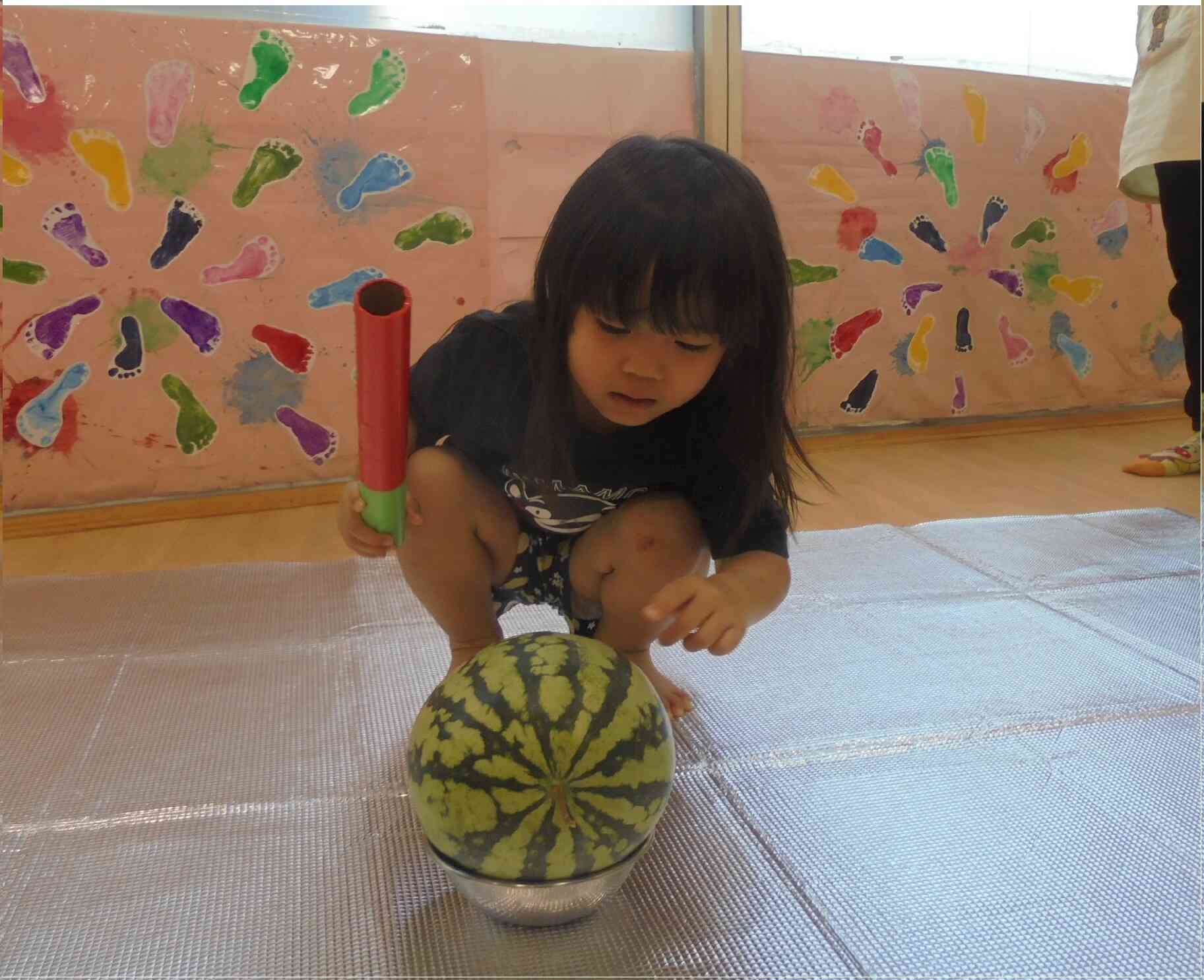 あっ！割れたよ！