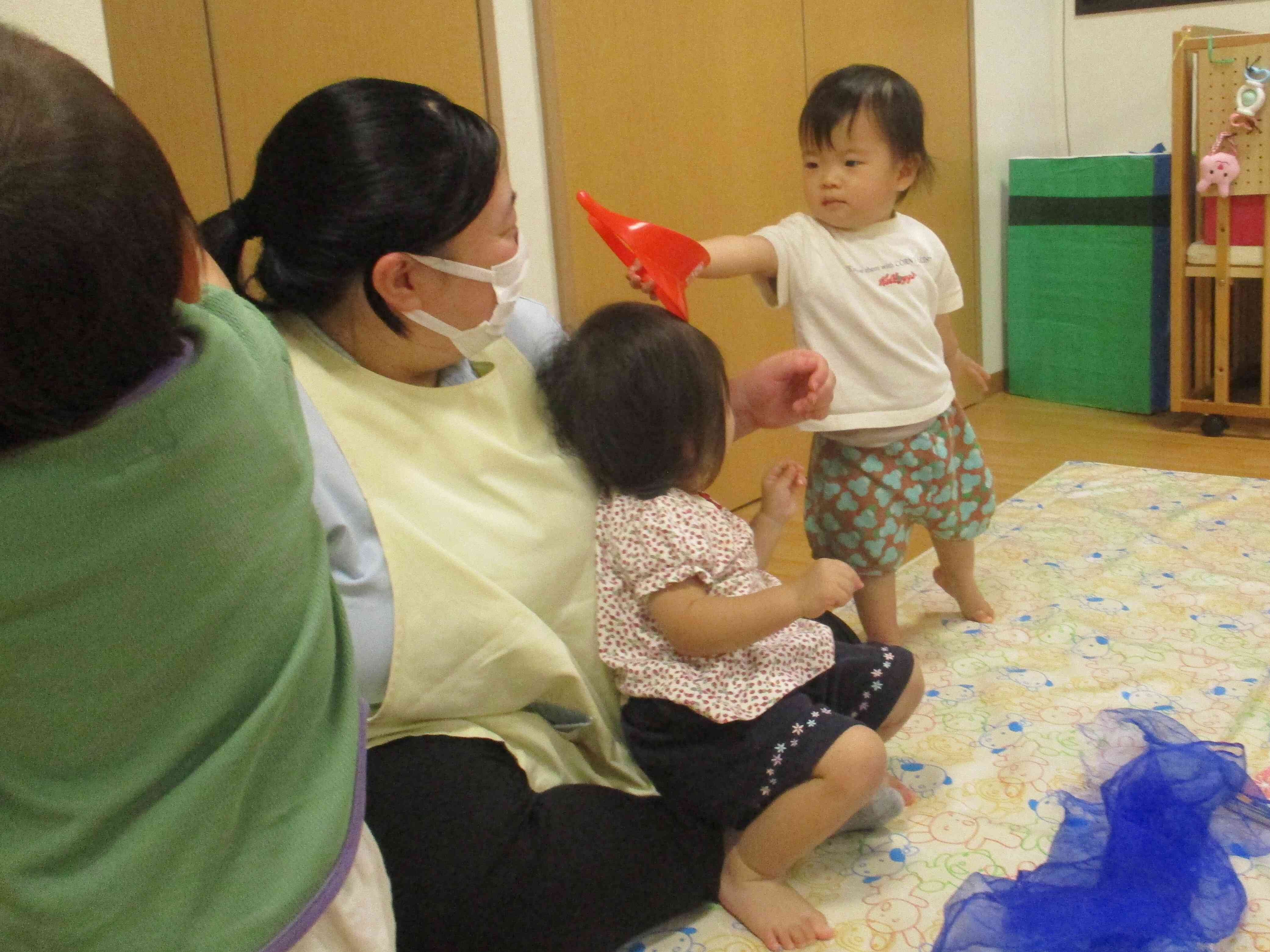 せんせい・・かぶって・・と言いたいのかな？