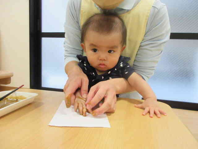 可愛い手形がとれたね！！