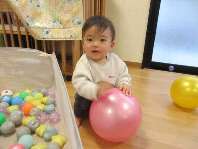 ピンクのボールゲット！！