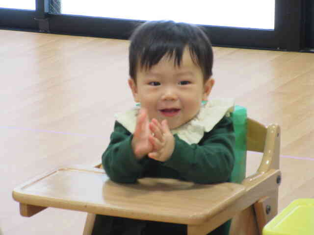 お返事の後は、自分で拍手！！