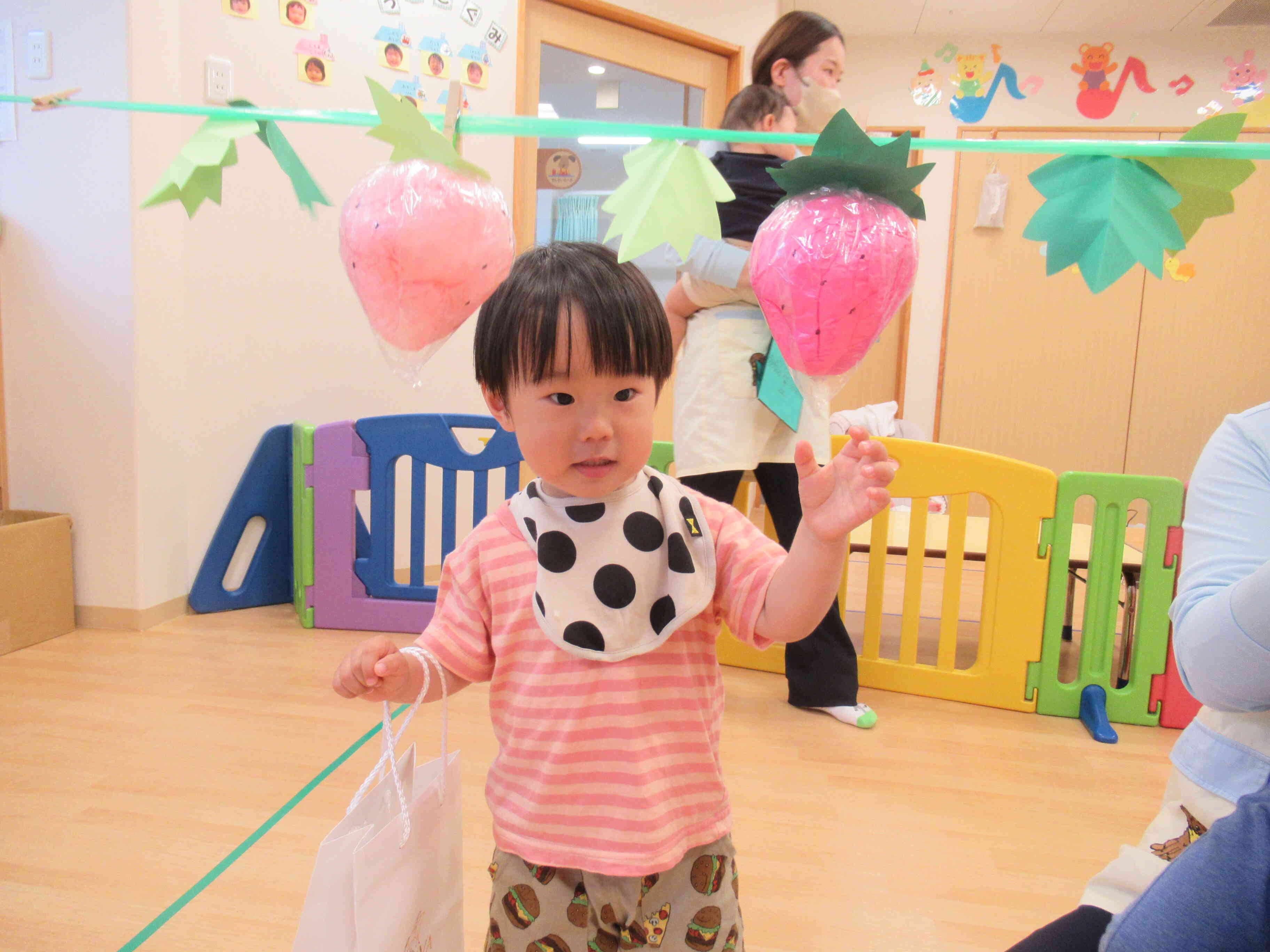 いちご狩りに出発!