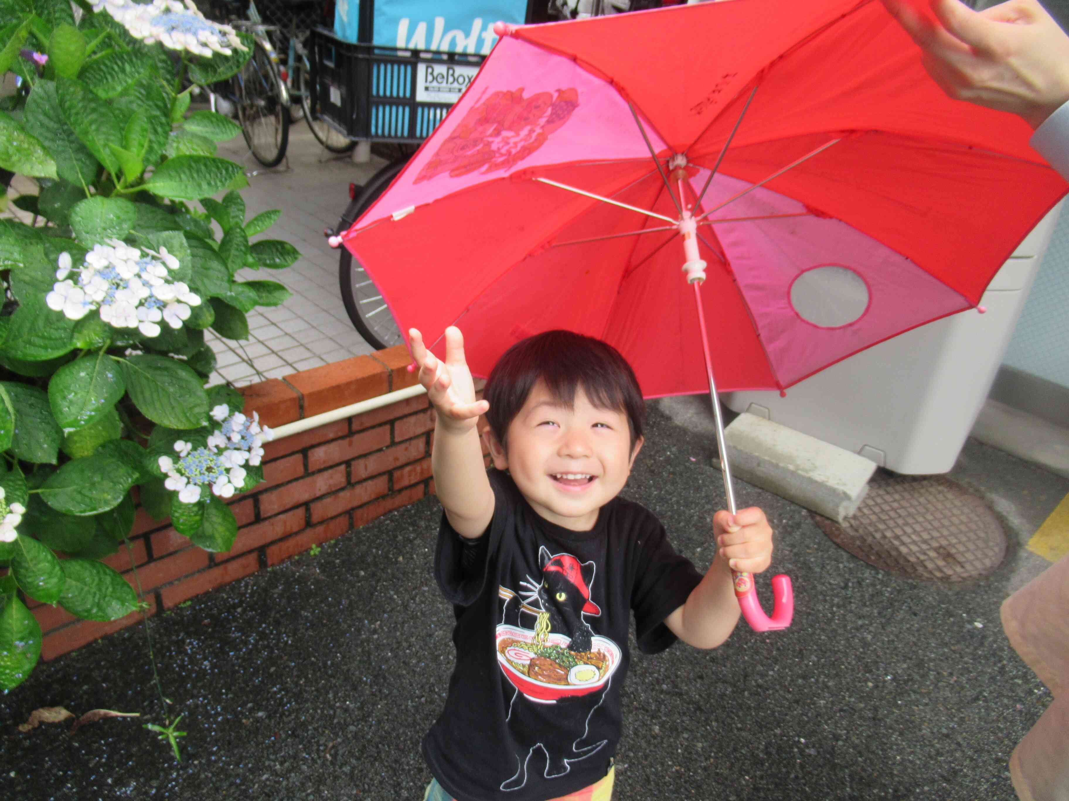 雨の日もたのしいね!