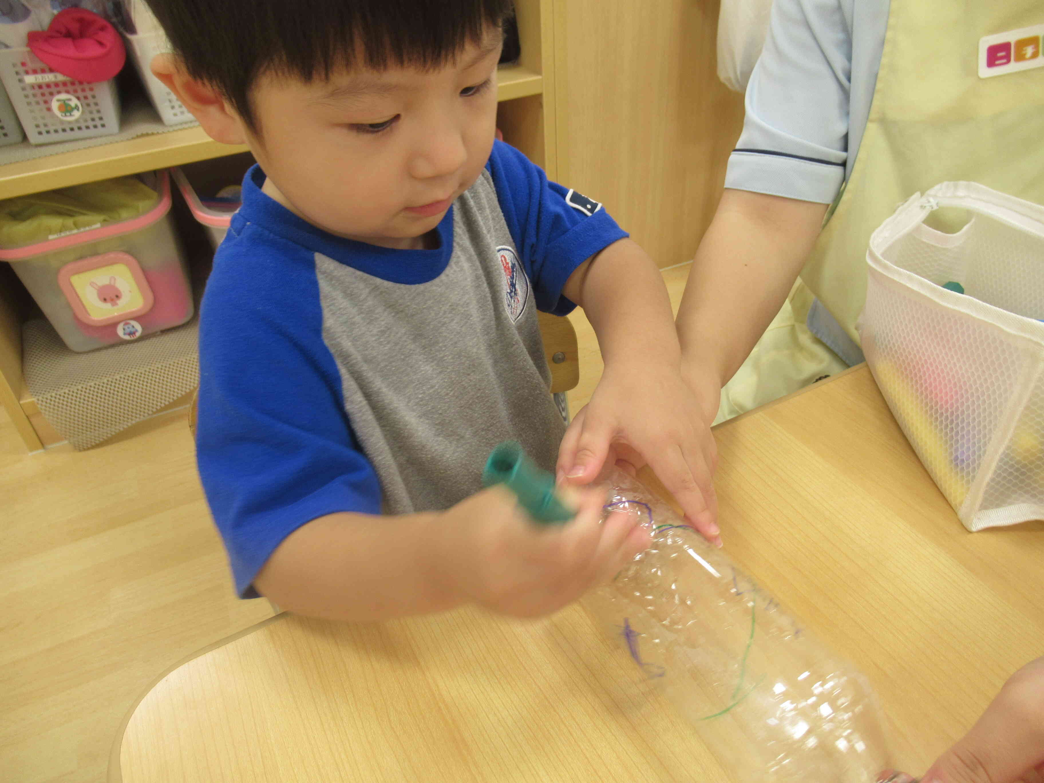 水遊びの玩具を作ってみたよ!