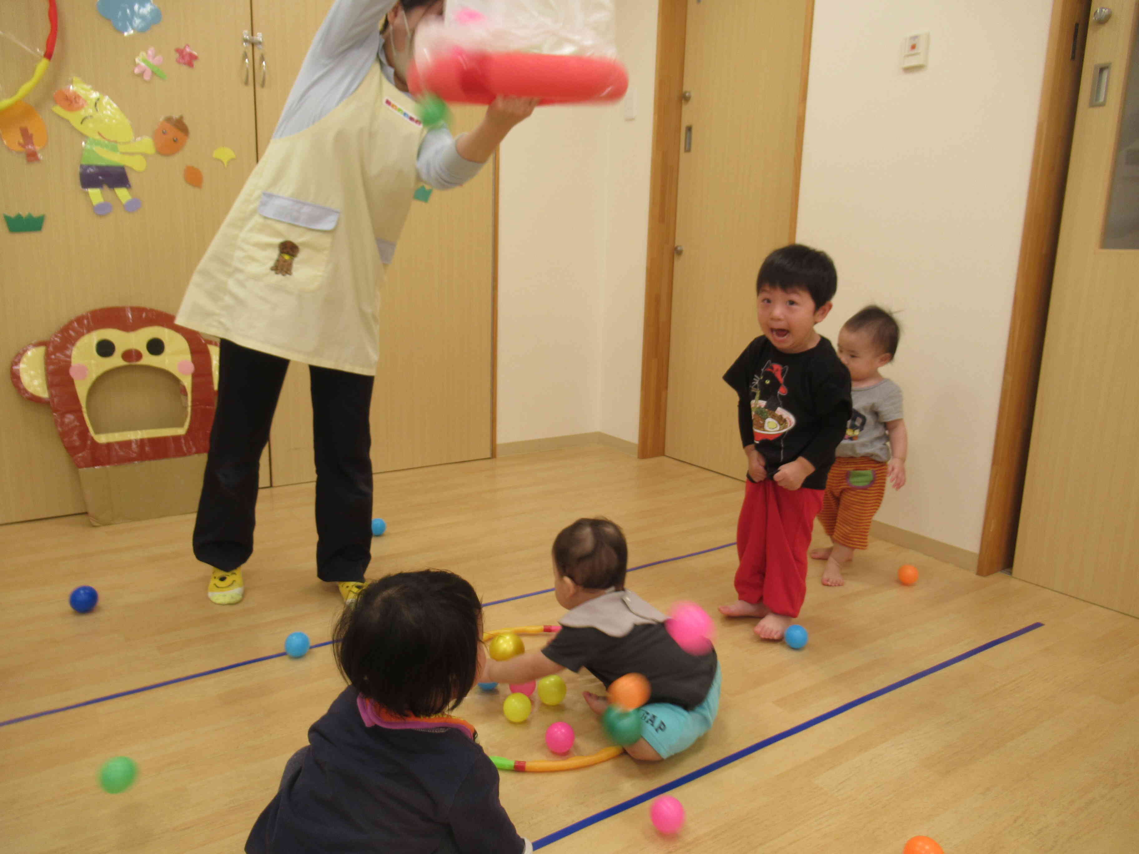 いっぱいふってきた～！