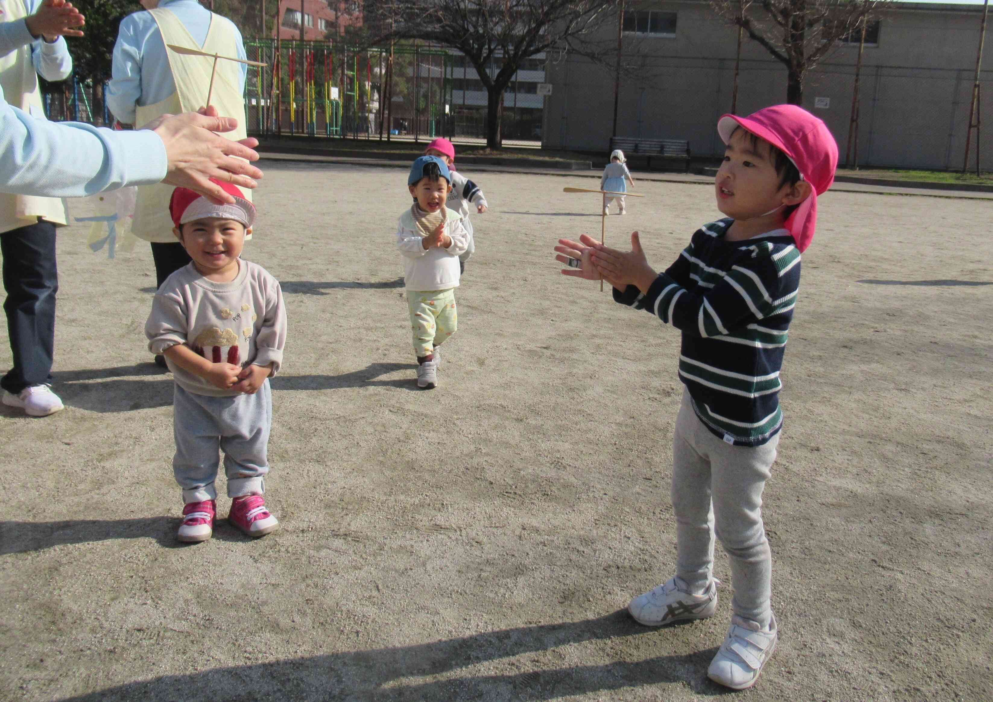 竹とんぼに挑戦！