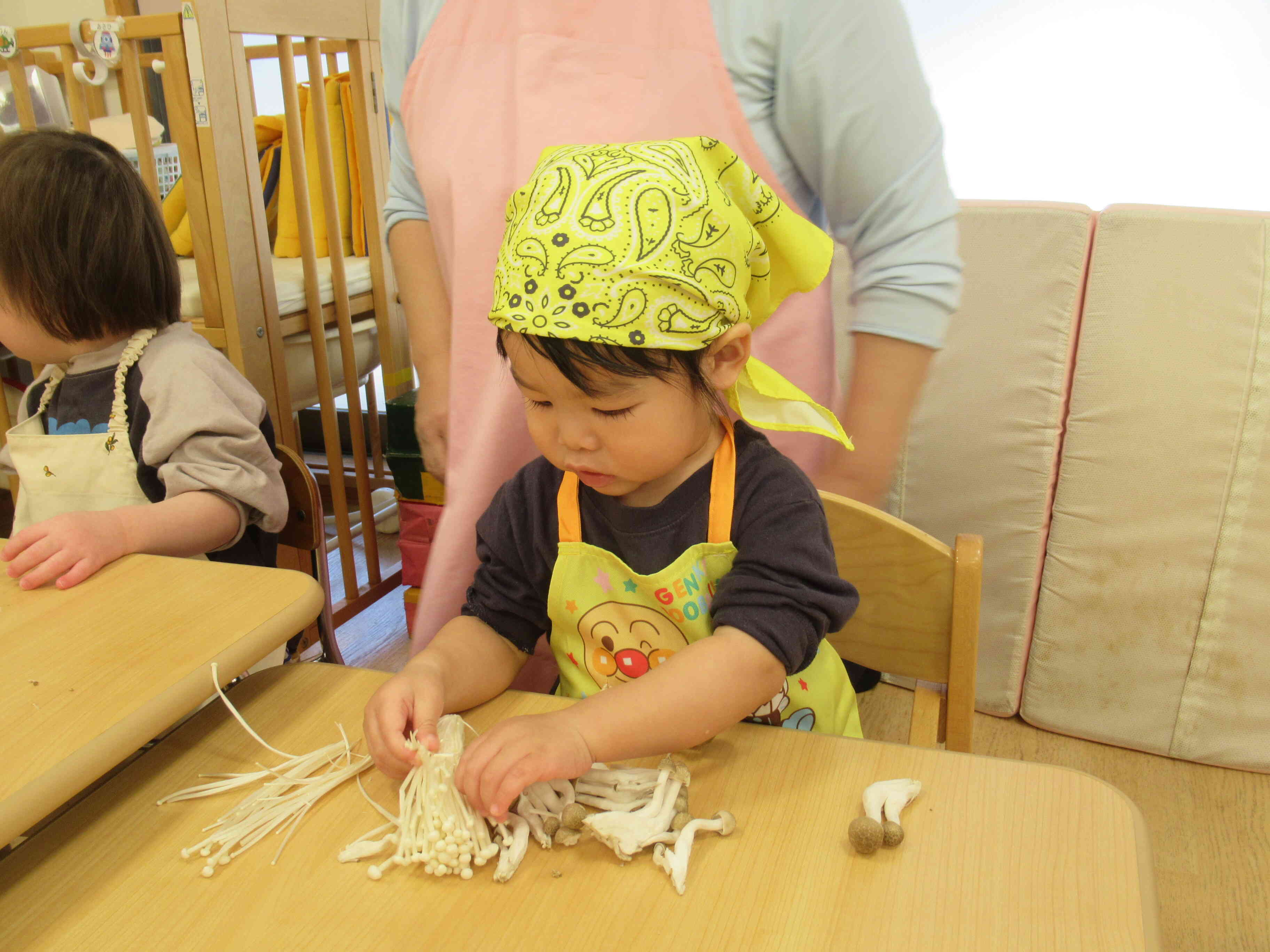 ちぎるの楽しいな～！