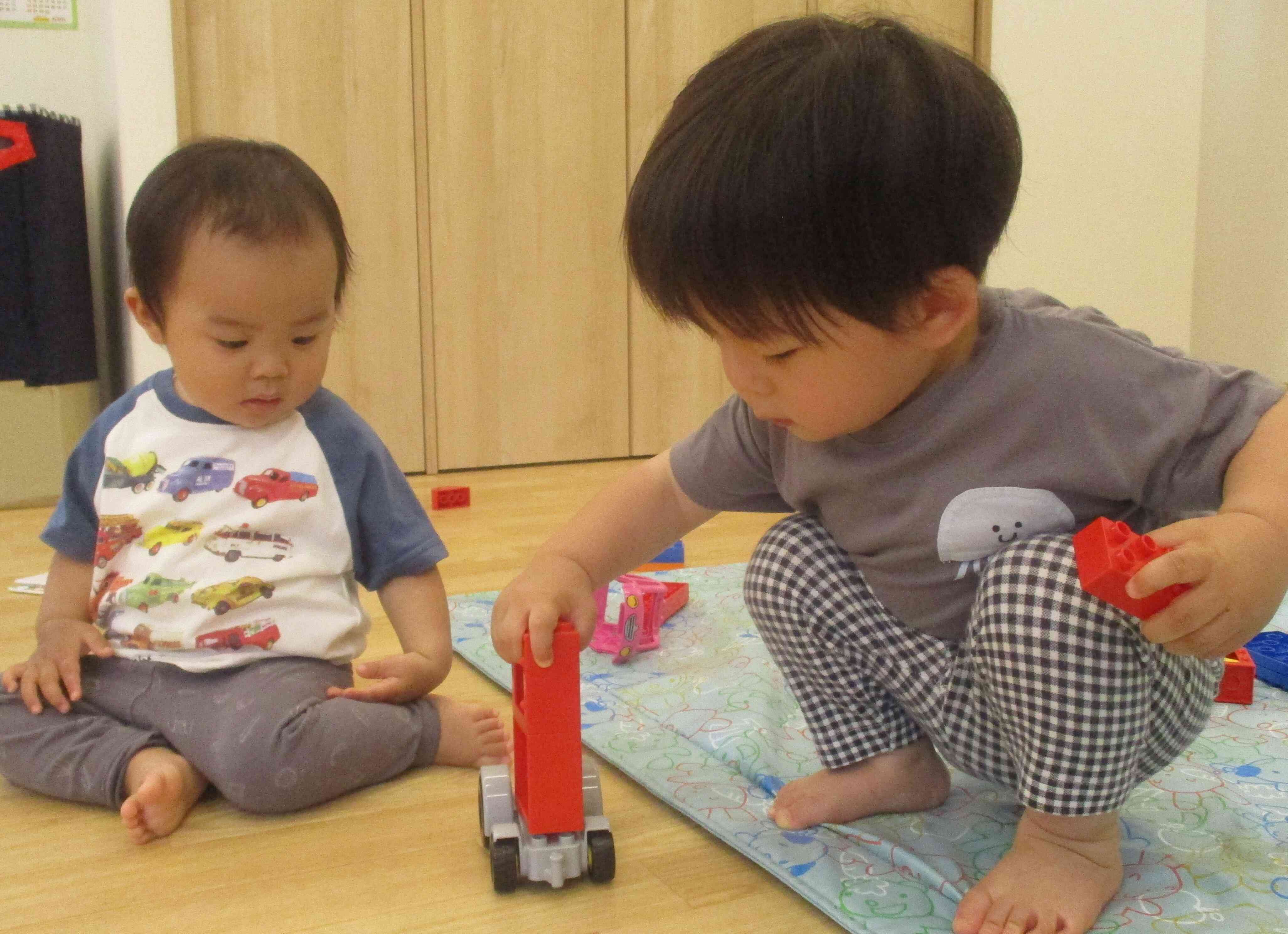 夕方の様子～あひる組（1歳児）～