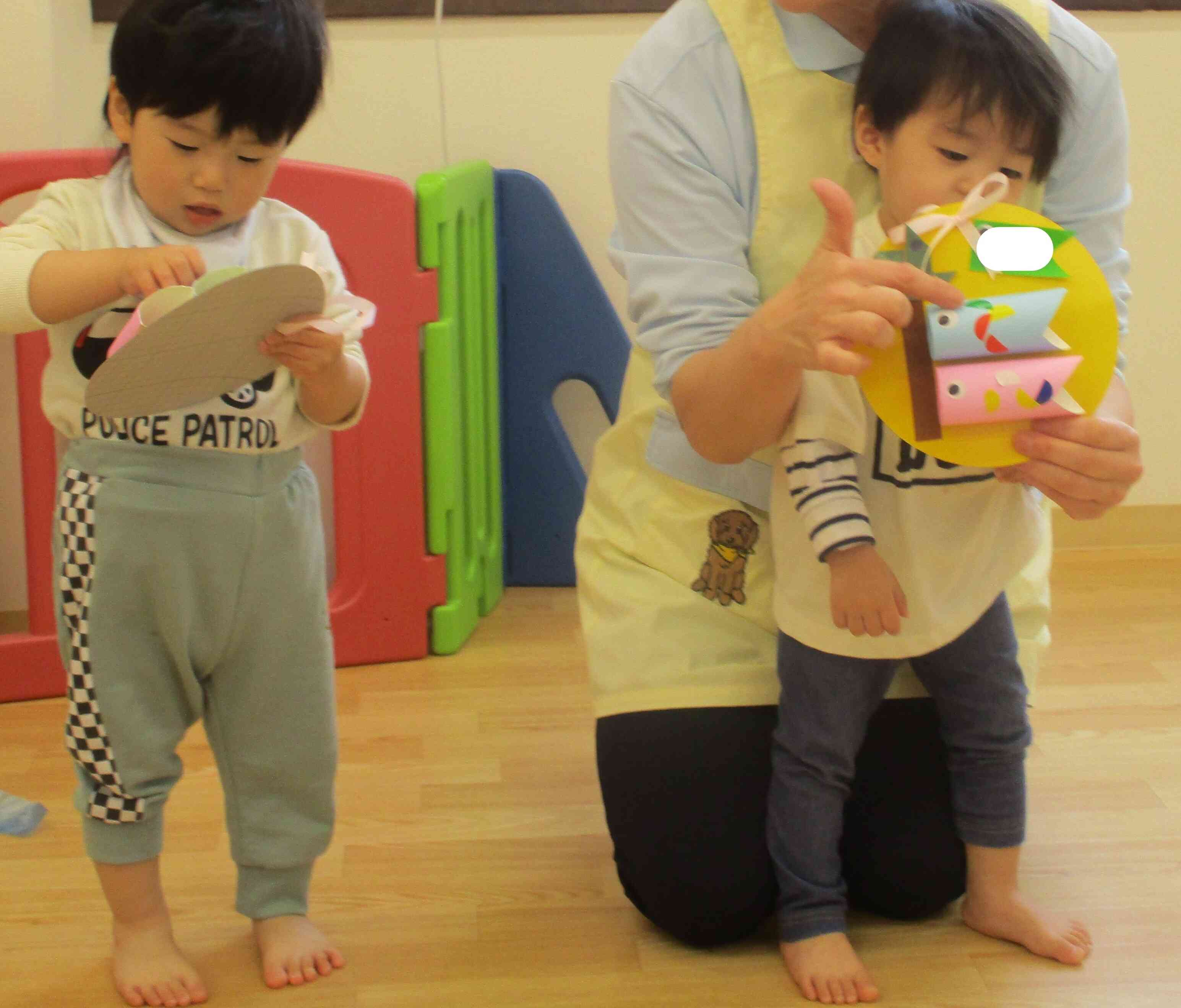 ~あひる組さん(1歳児)のこいのぼり紹介~