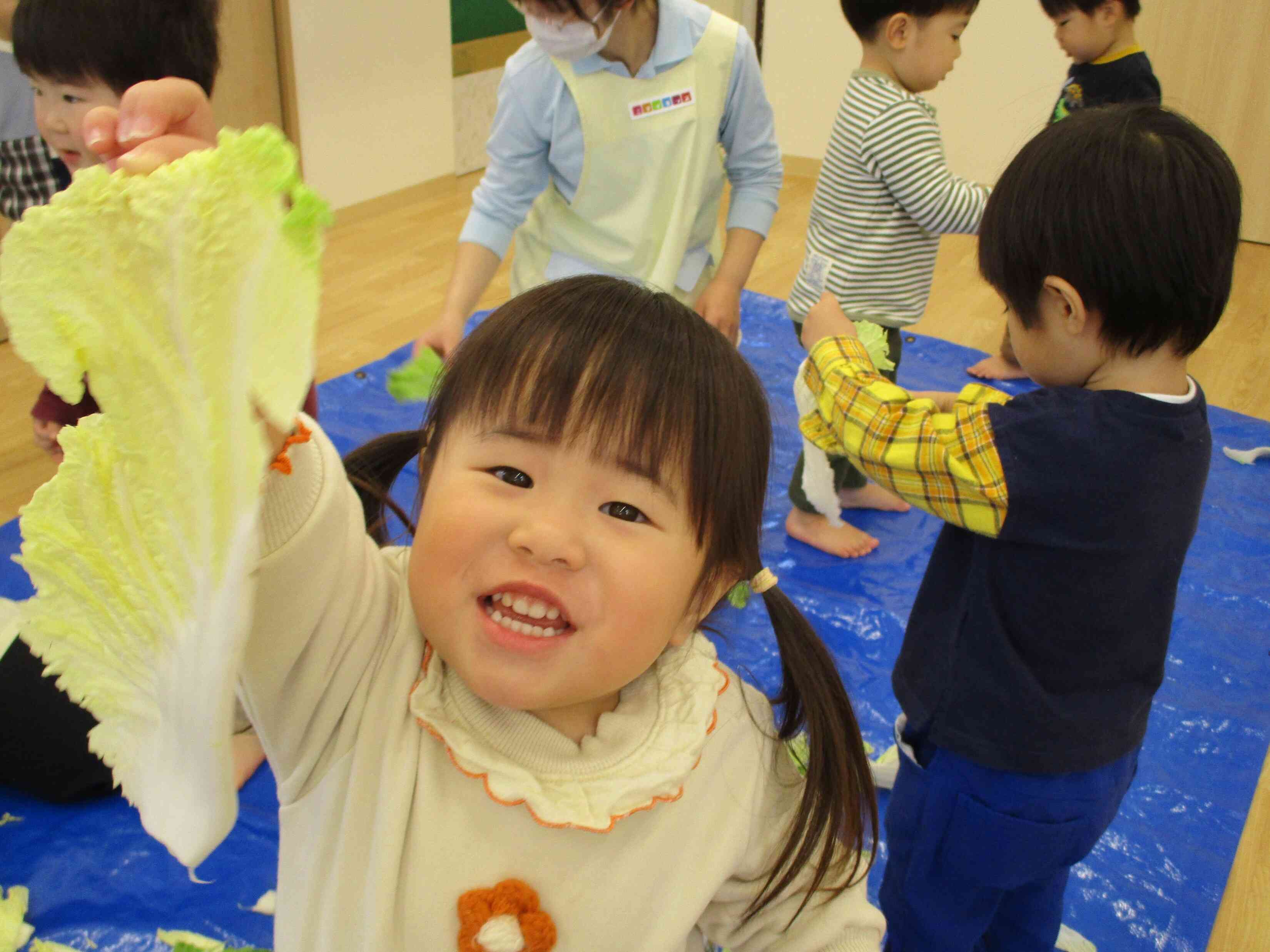 【食育】はくさいちぎり