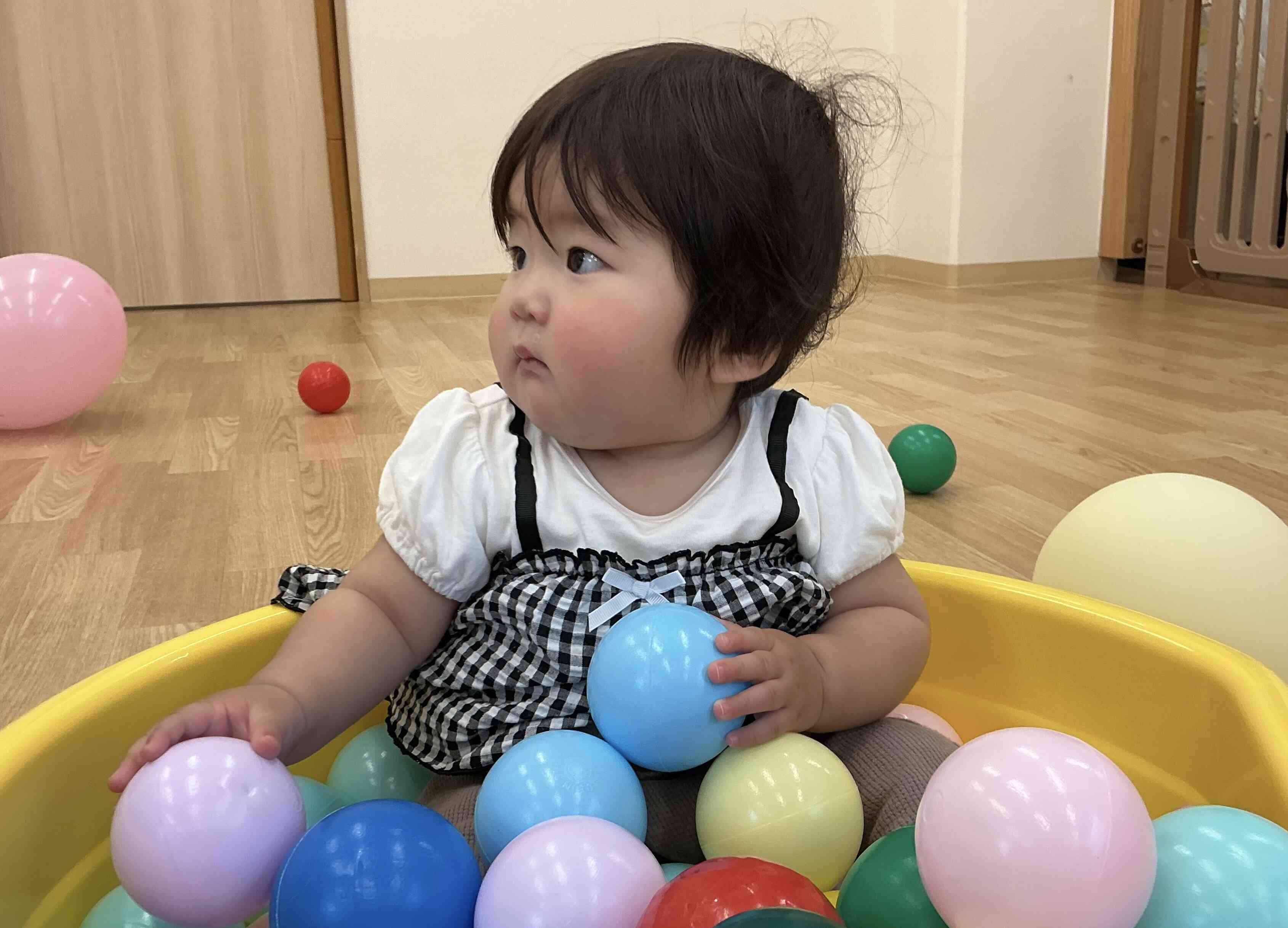 ひよこ組（0歳児）の様子