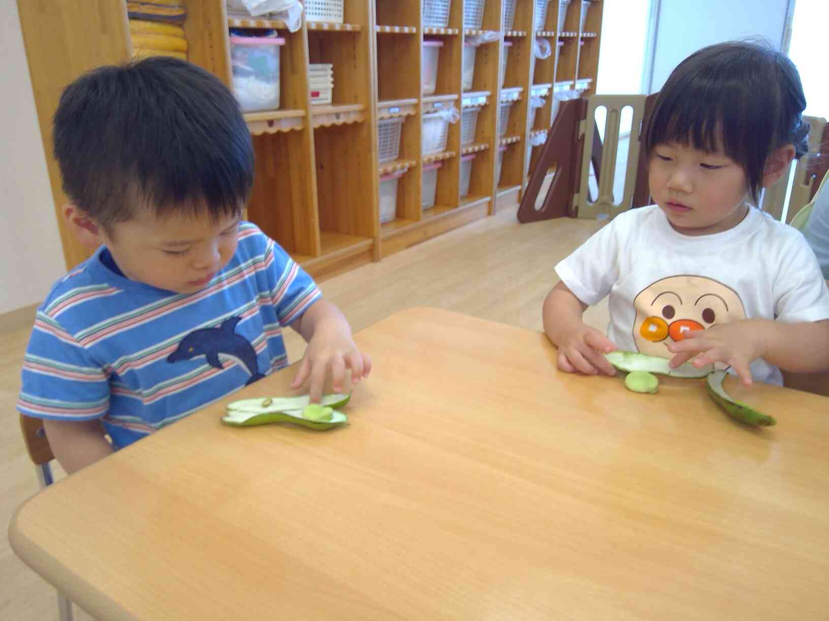 そら豆さんのベットは…