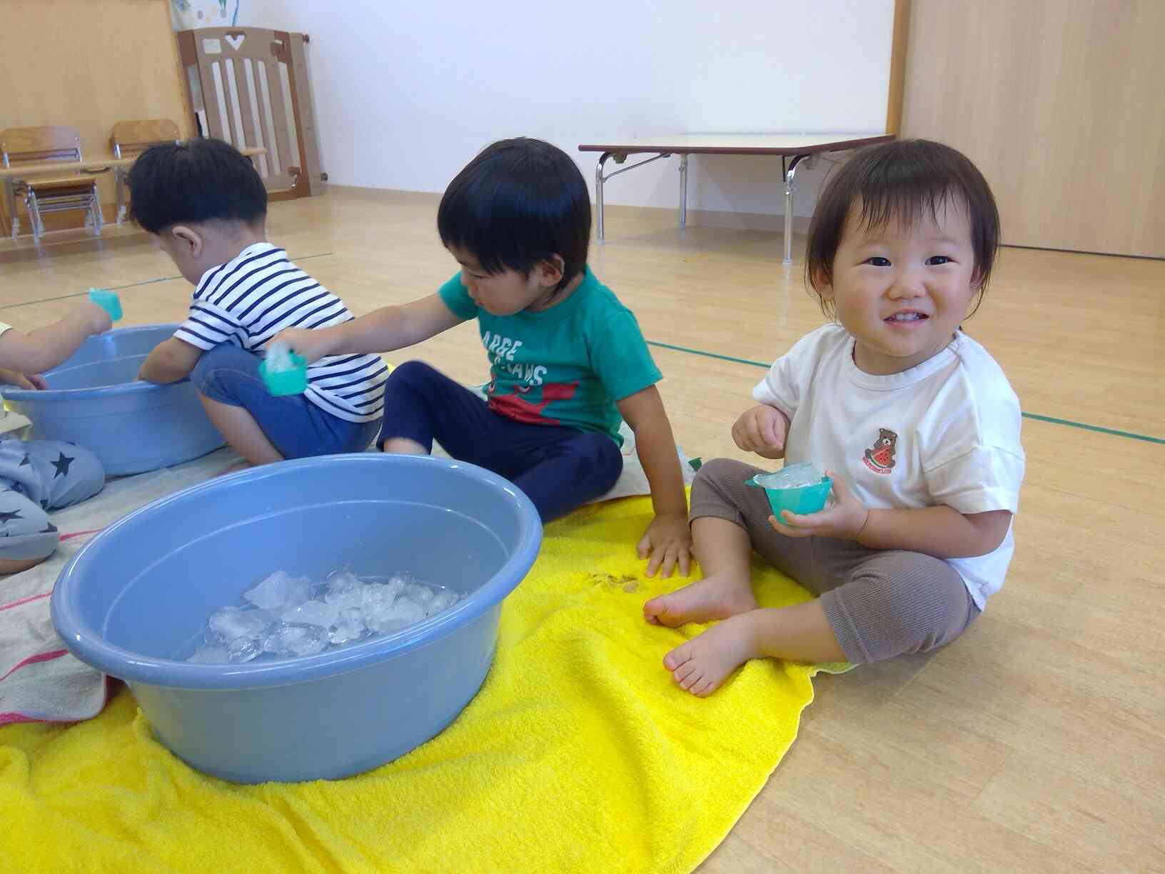 だんだん氷が溶けてきた!