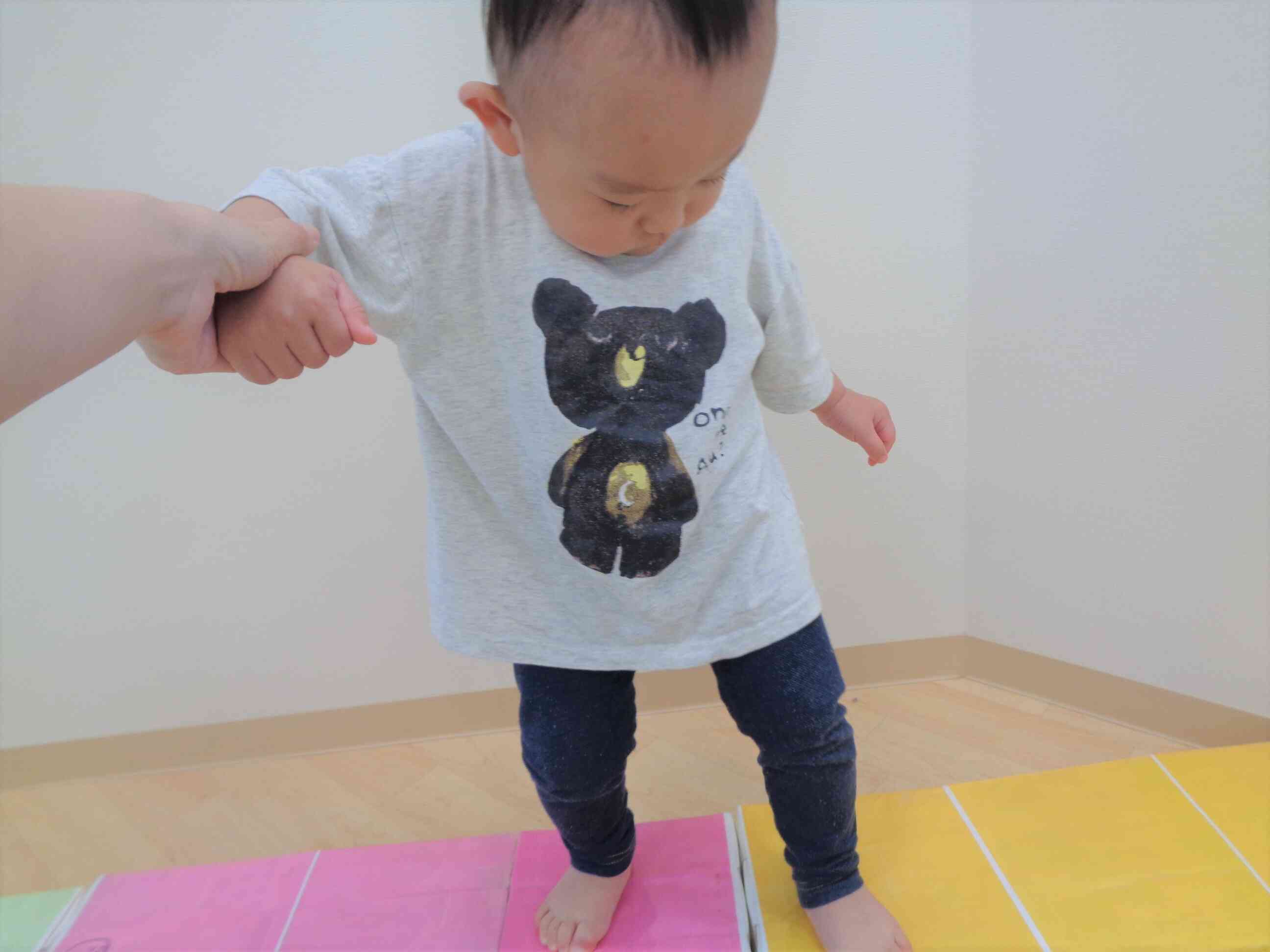 先生と一緒に歩いたよ♪
