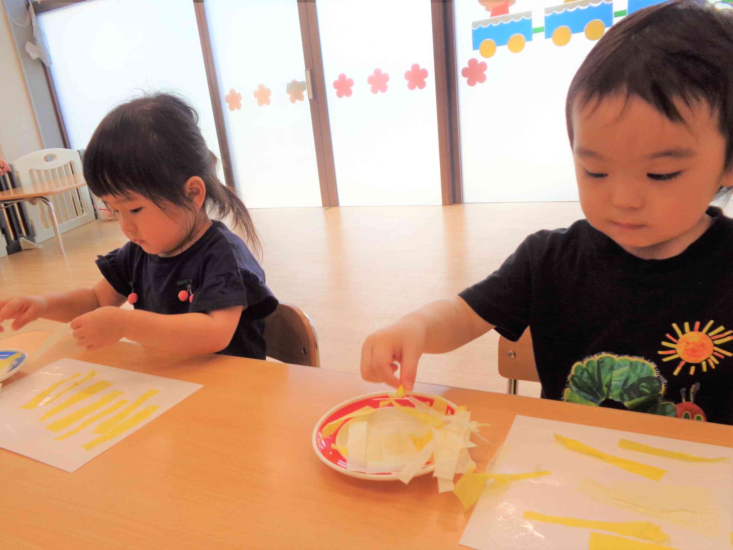 七夕製作♪うさぎ組（２歳児）