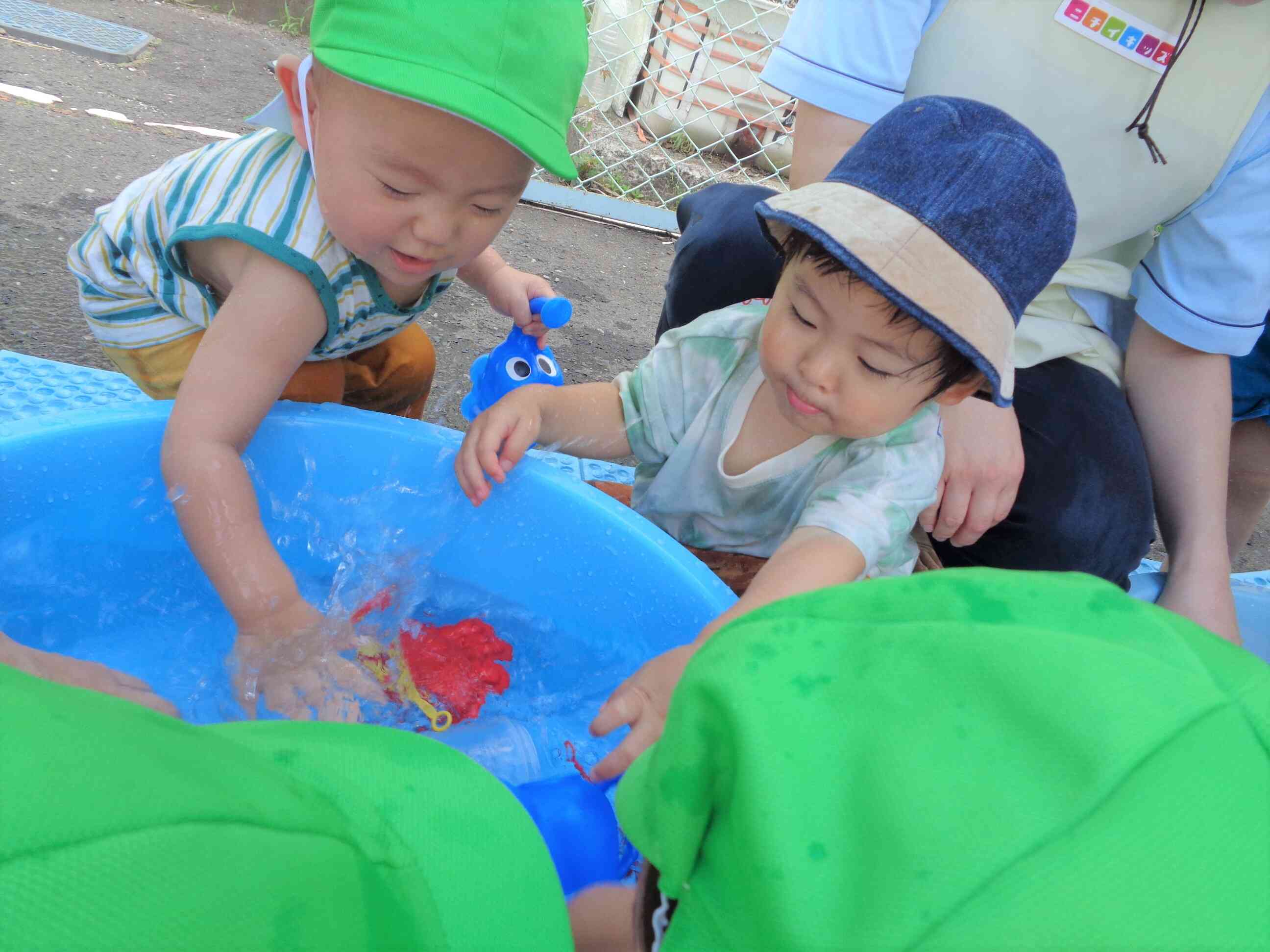 水がかかっても平気だよ♪