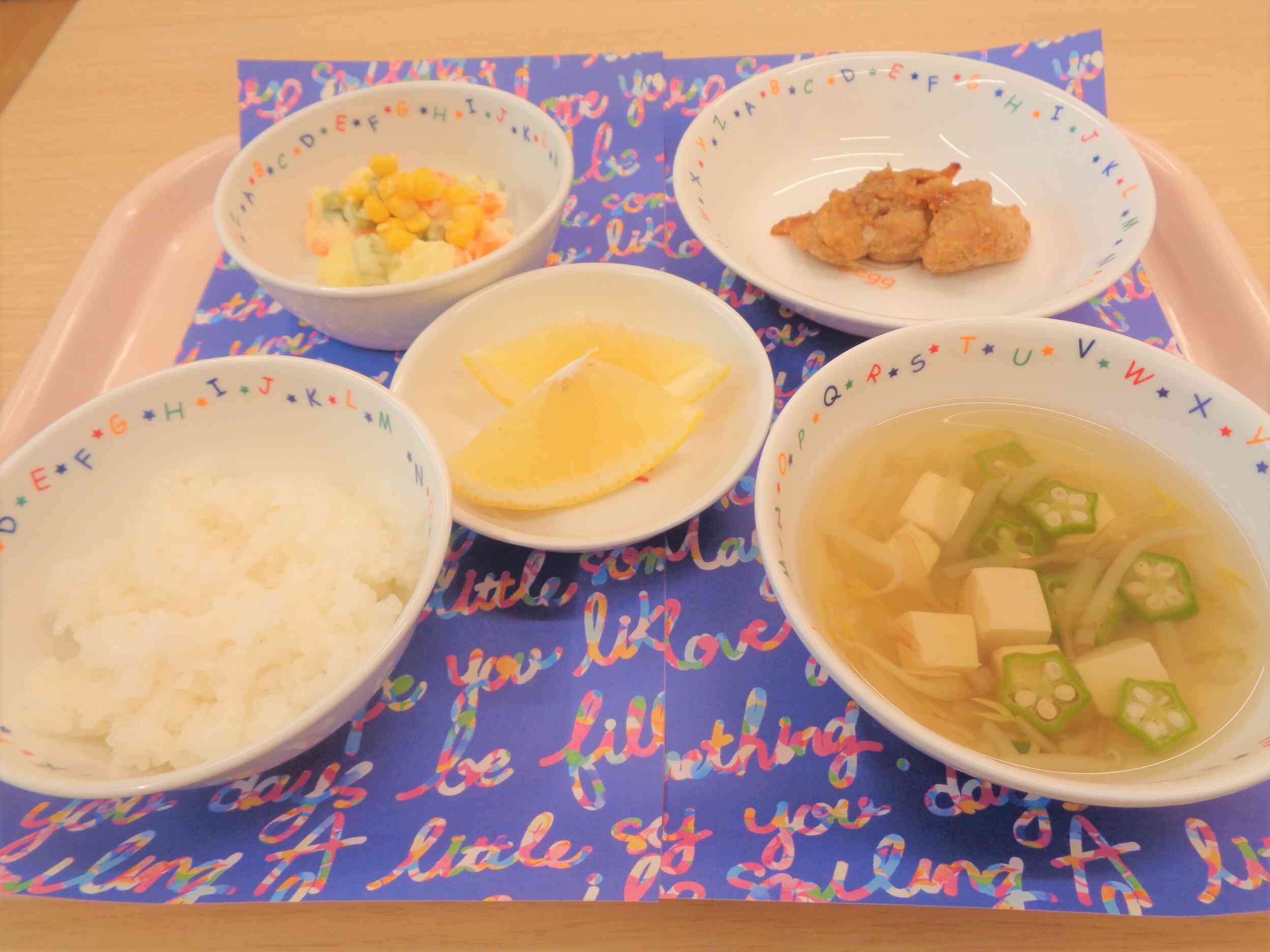 ８月２１日の給食